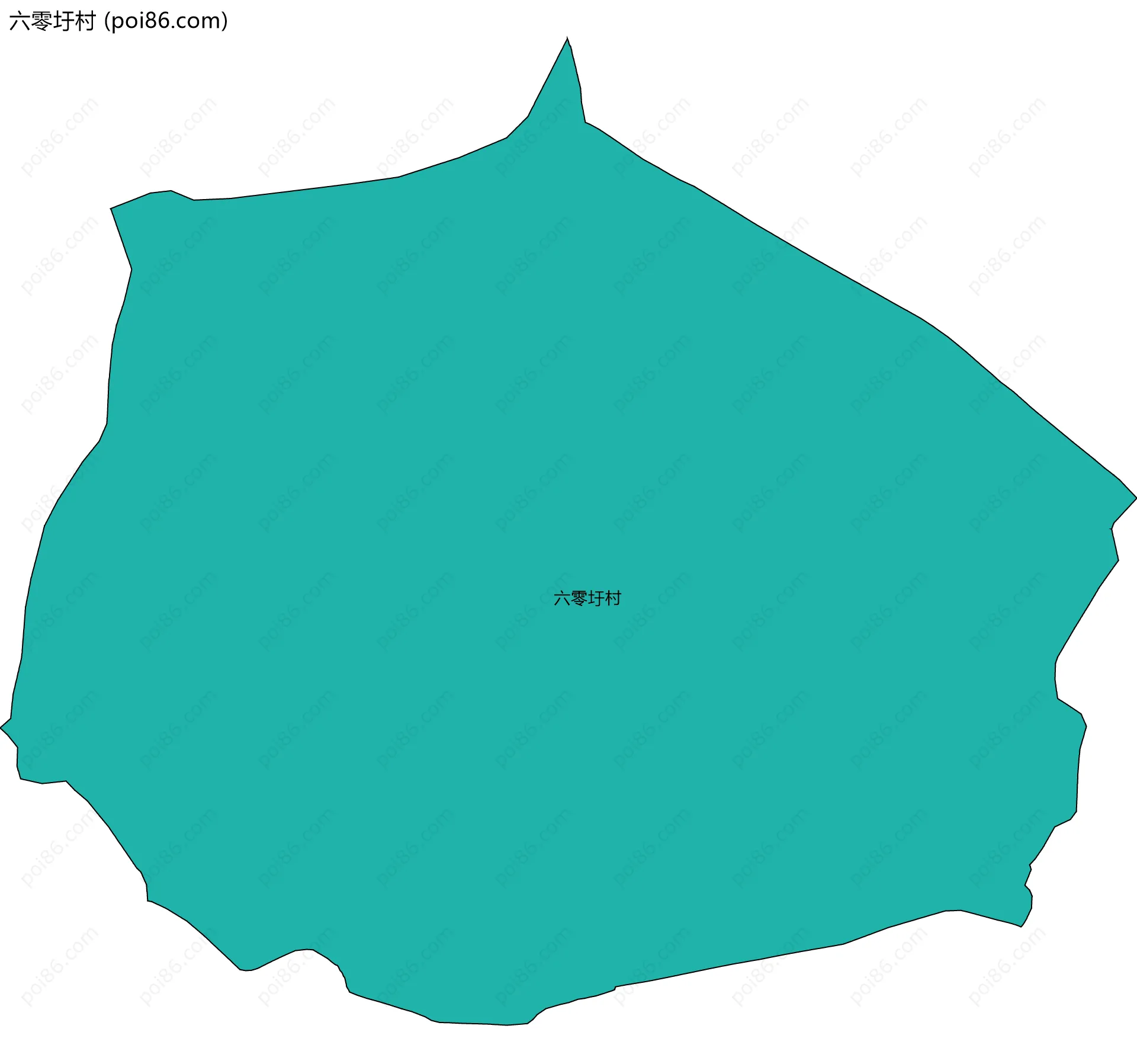 六零圩村边界地图