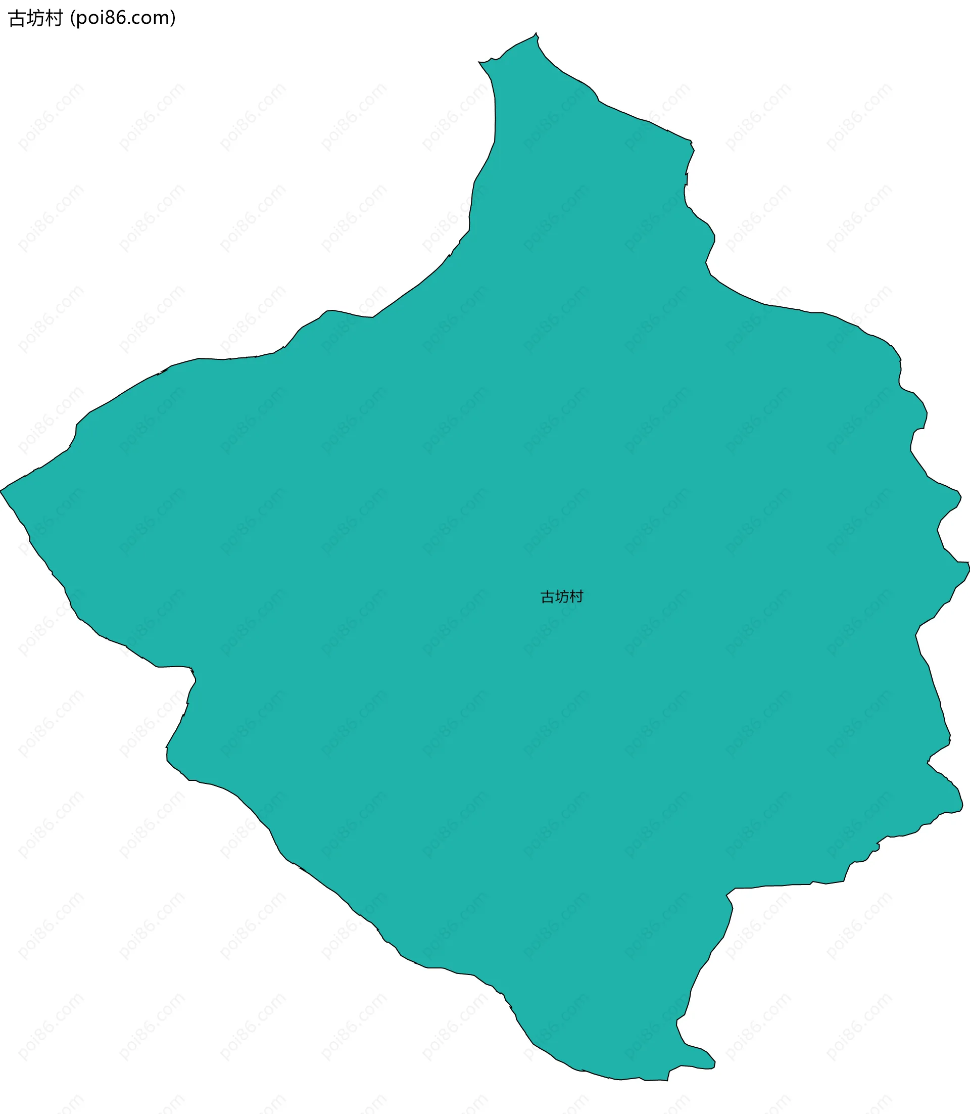 古坊村边界地图