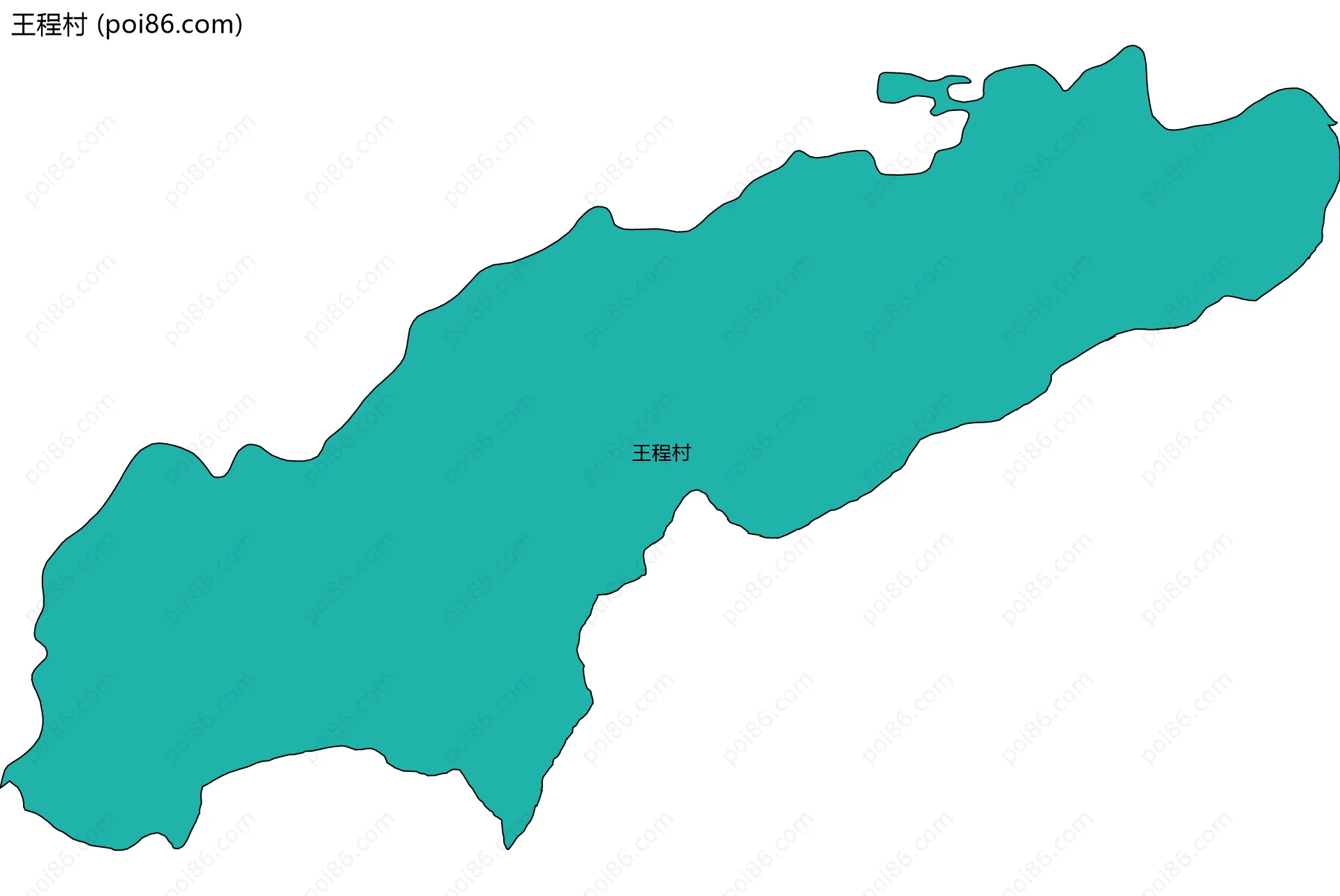 王程村边界地图