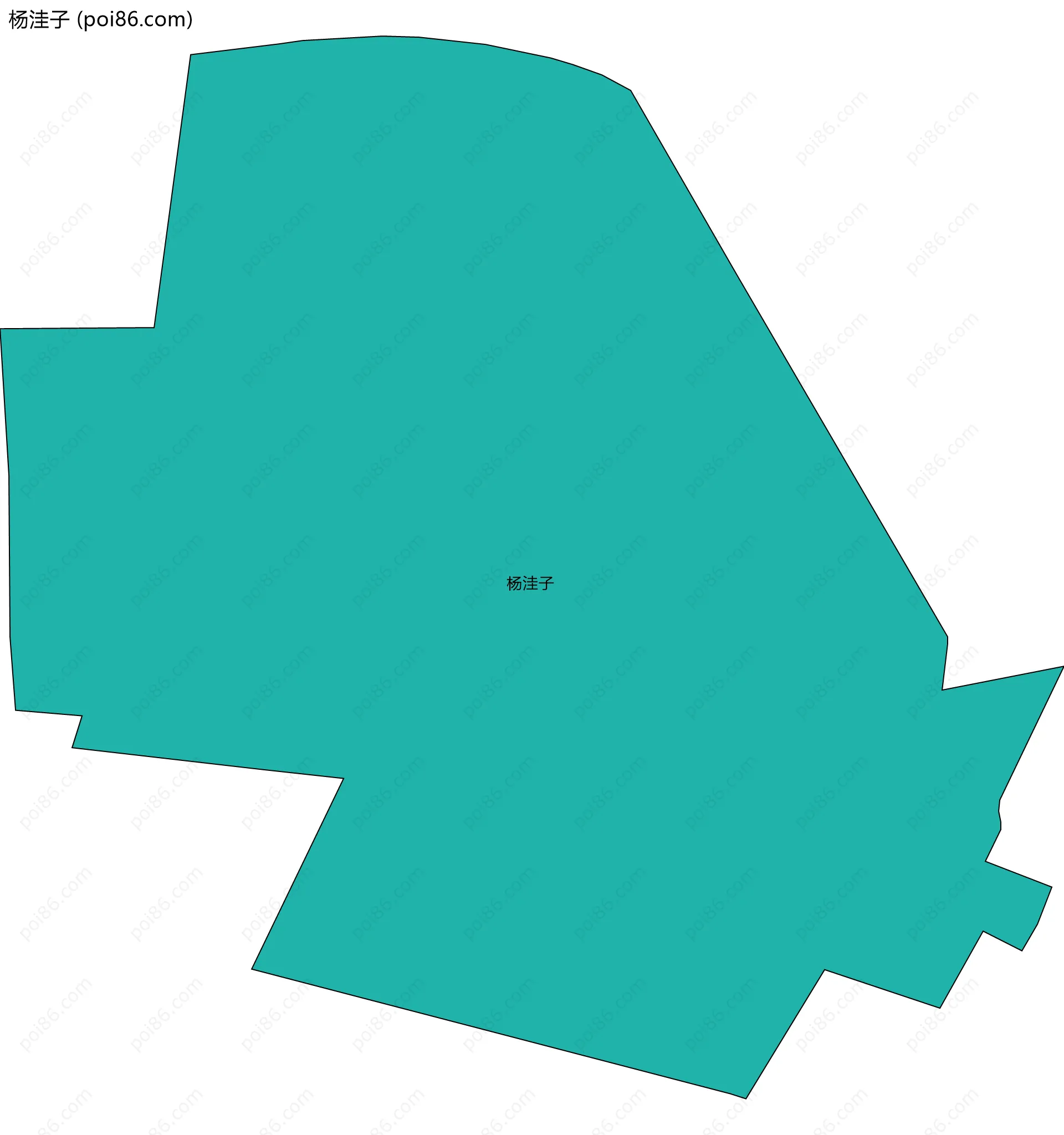 杨洼子边界地图