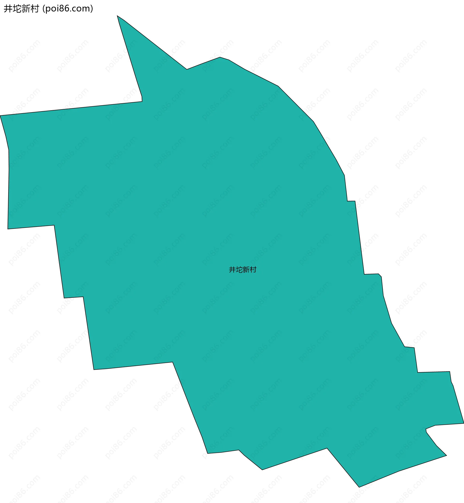 井坨新村边界地图