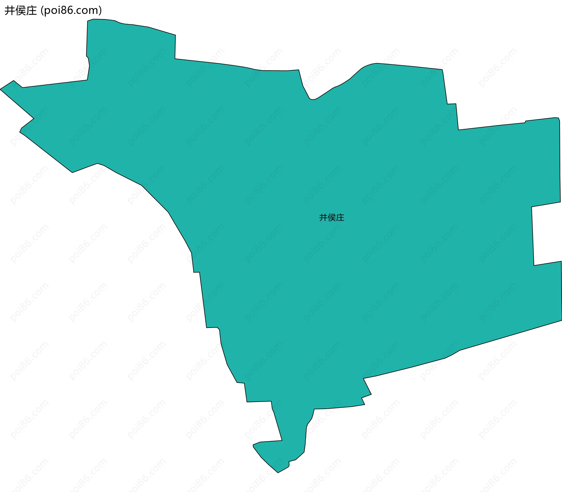 井侯庄边界地图