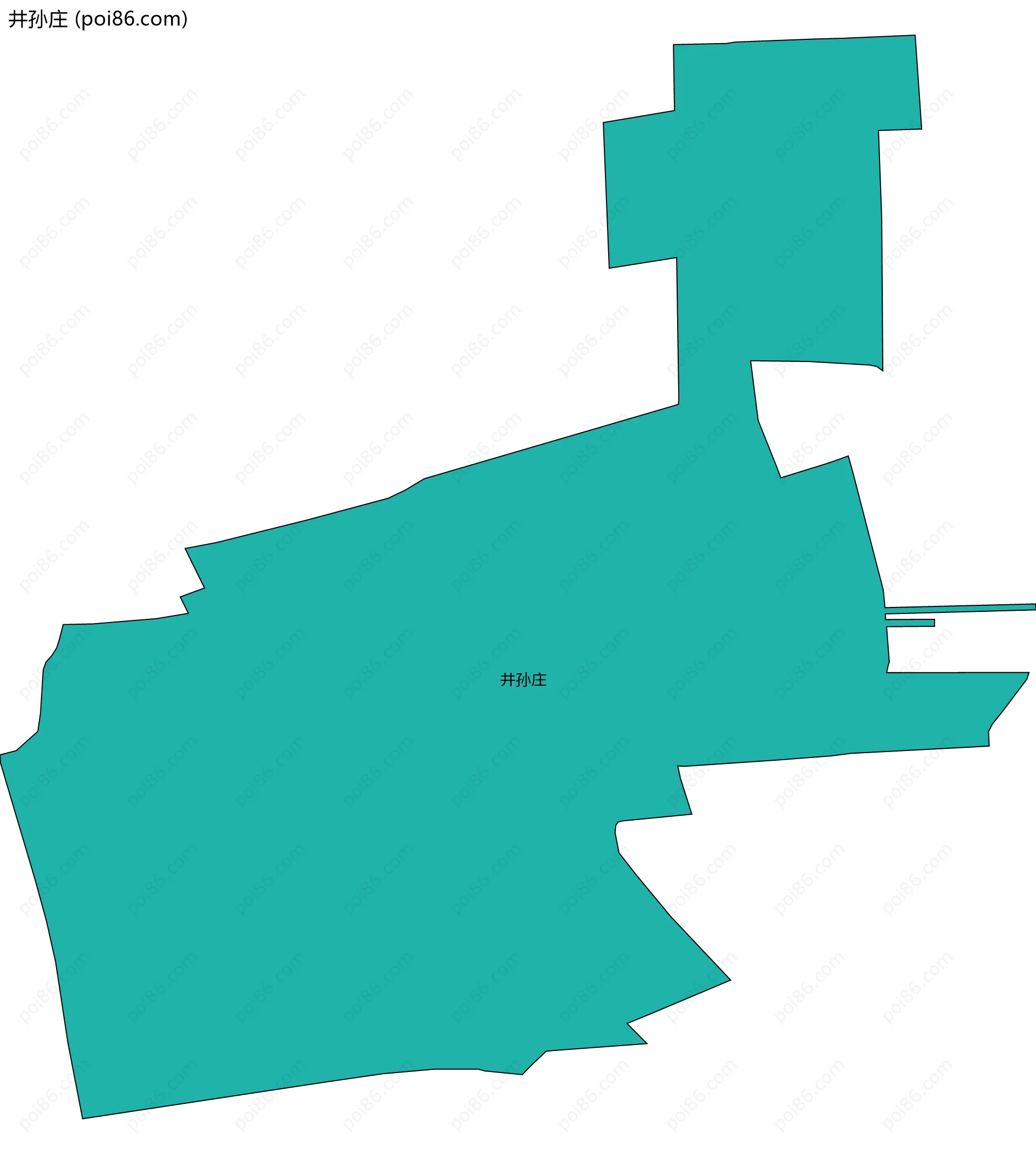 井孙庄边界地图