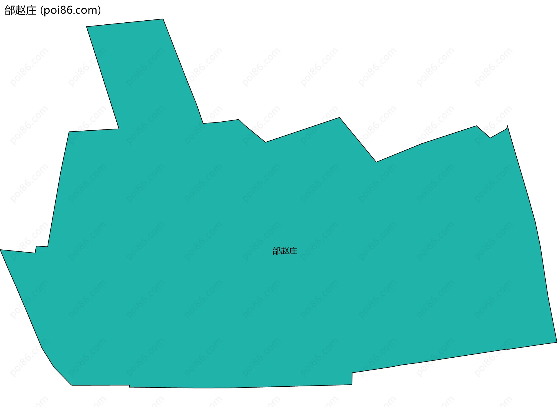 邰赵庄边界地图