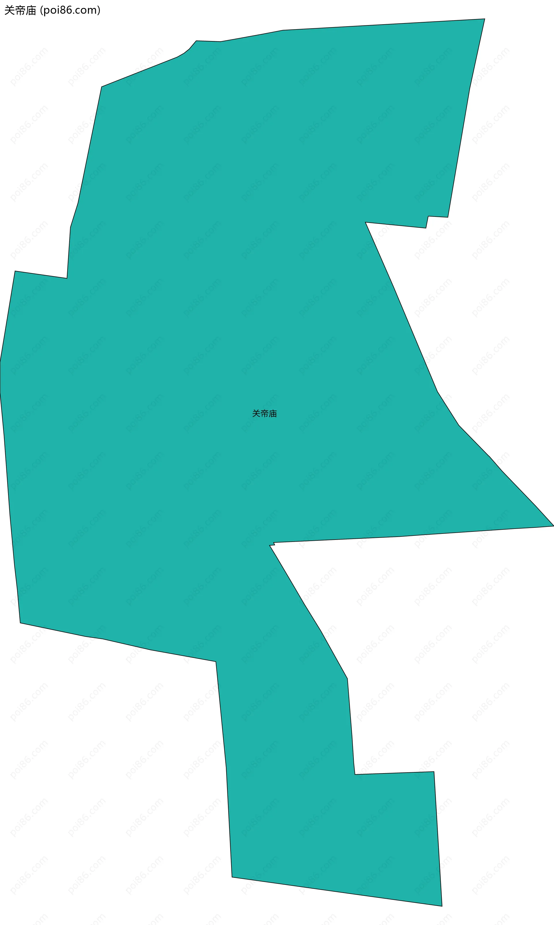 关帝庙边界地图