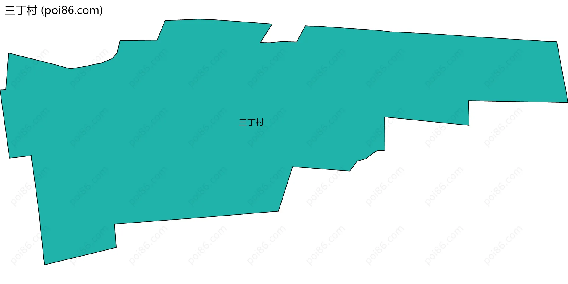 三丁村边界地图