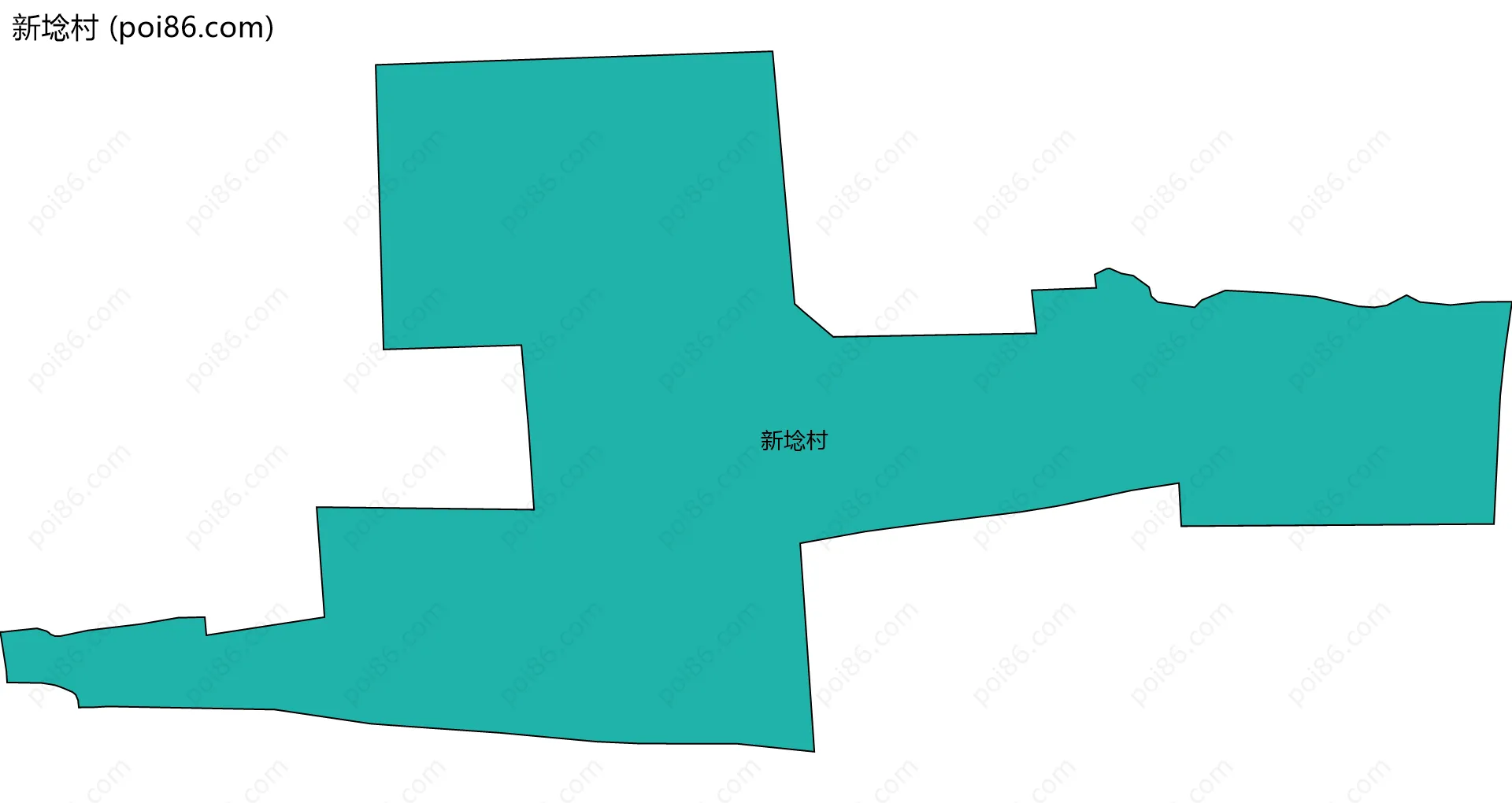 新埝村边界地图