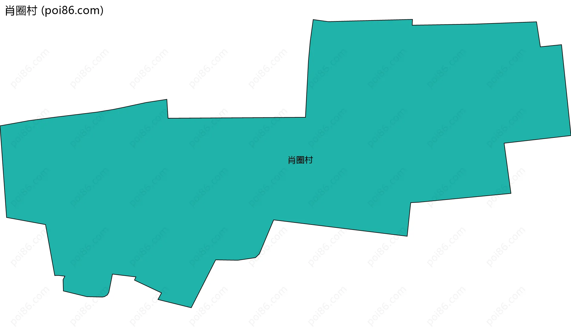 肖圈村边界地图