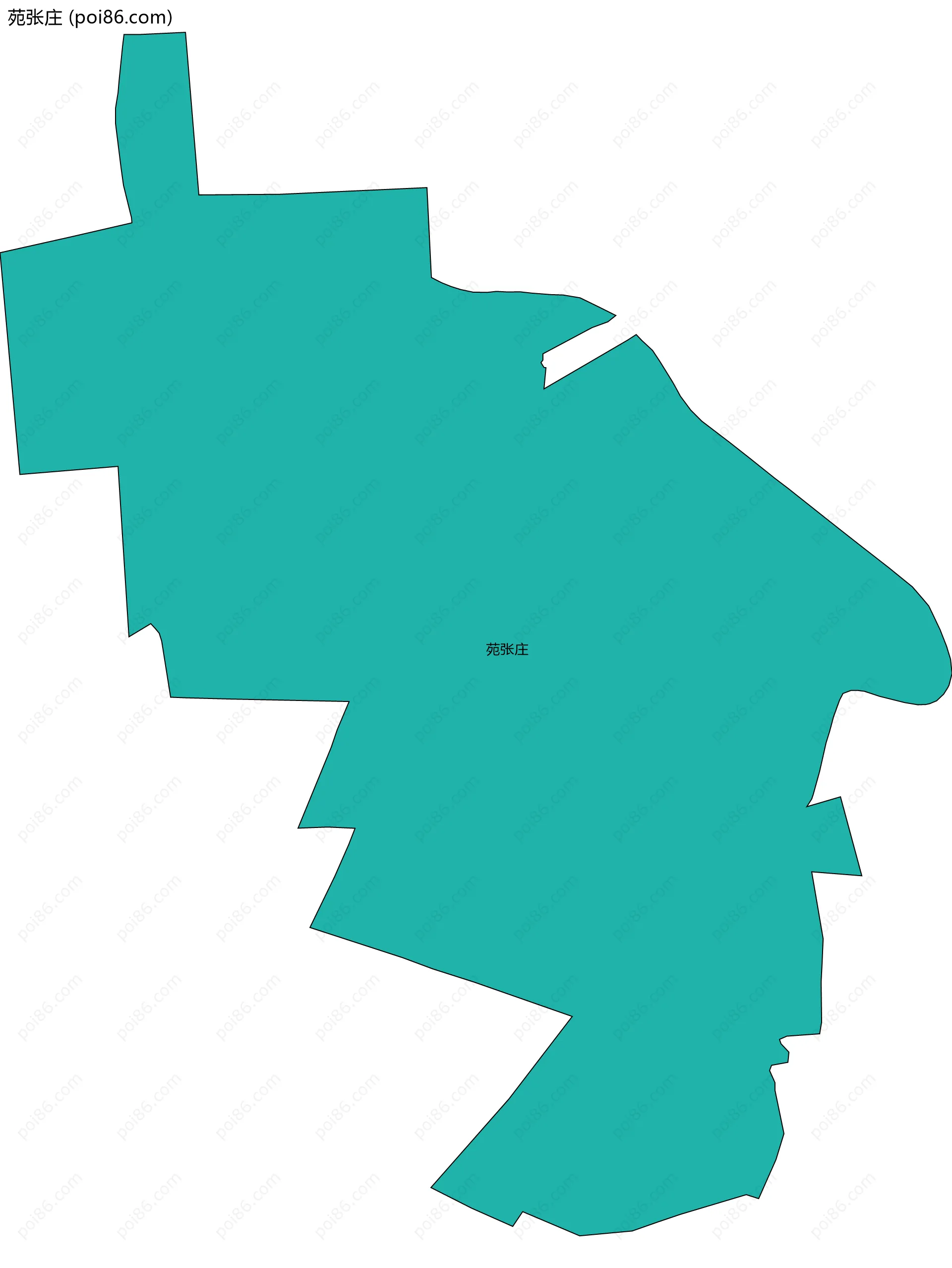 苑张庄边界地图