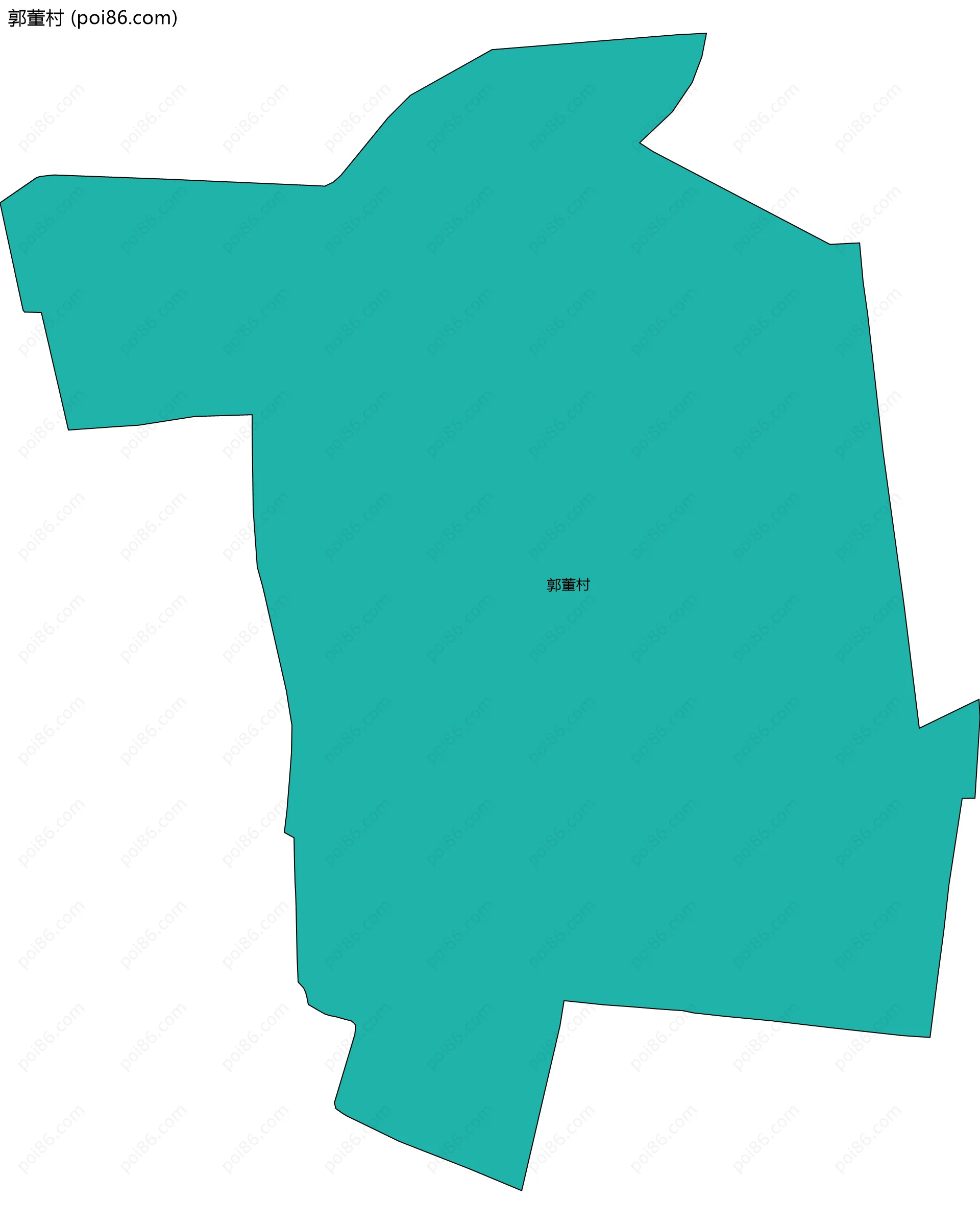 郭董村边界地图