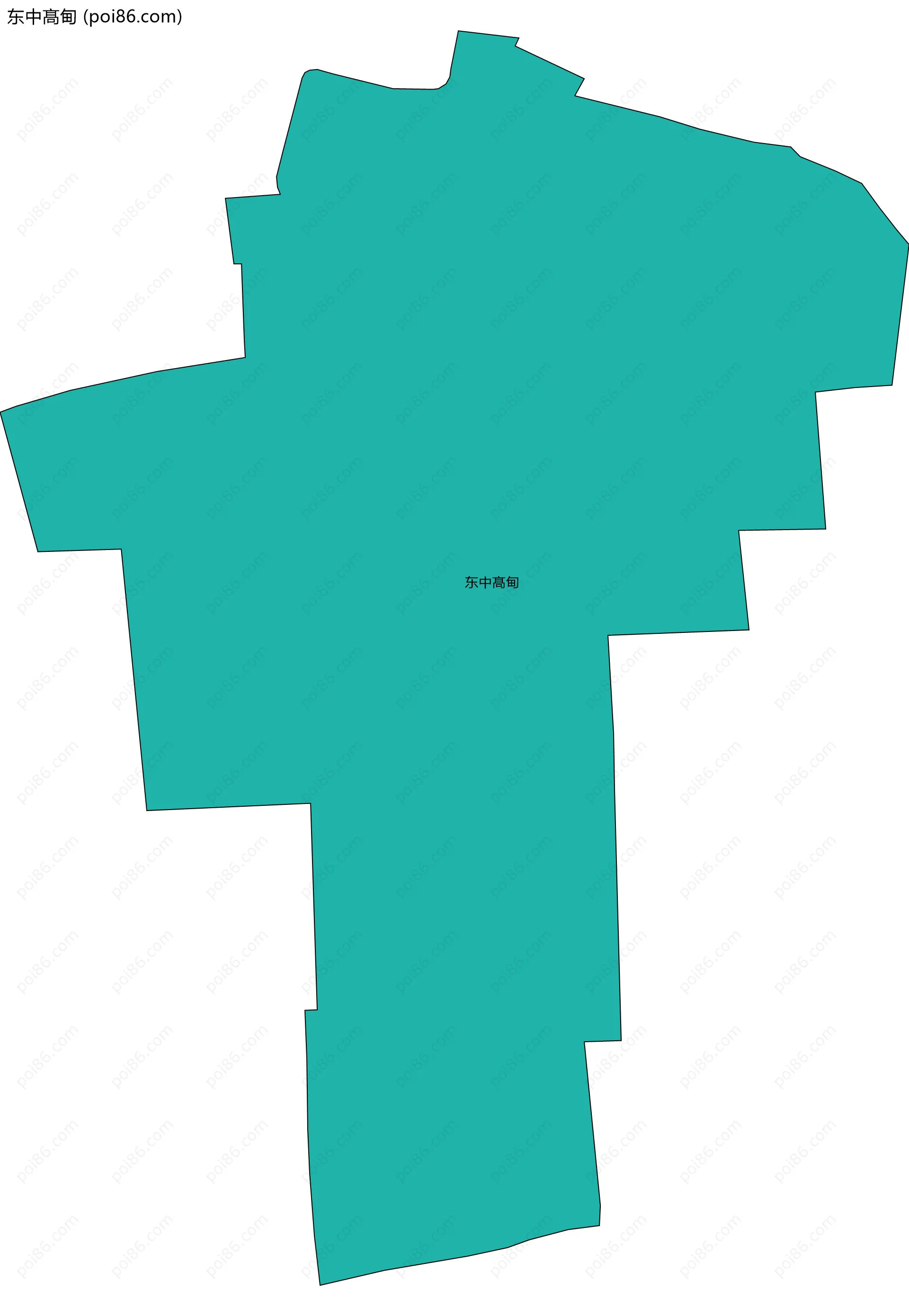 东中髙甸边界地图