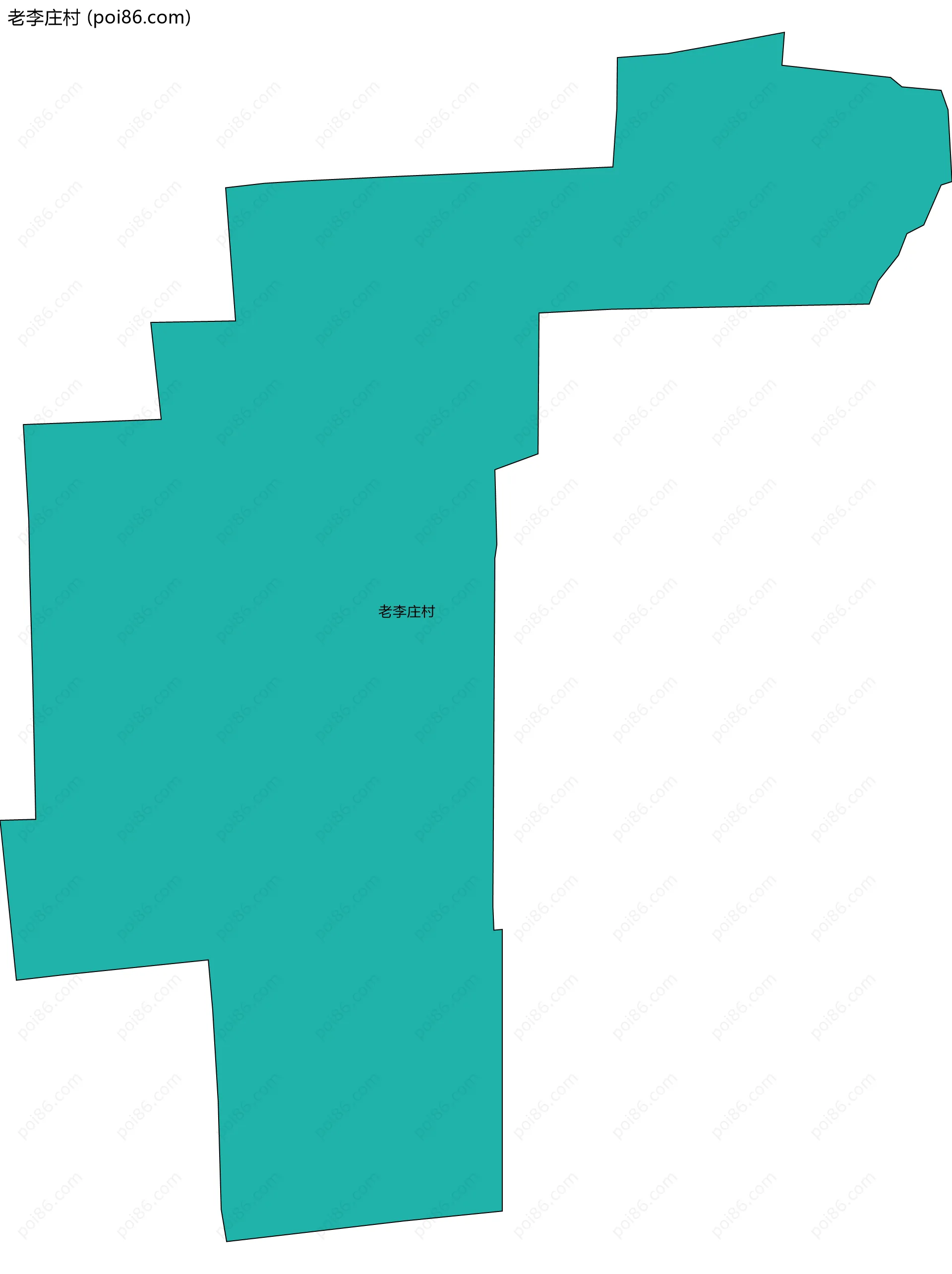 老李庄村边界地图