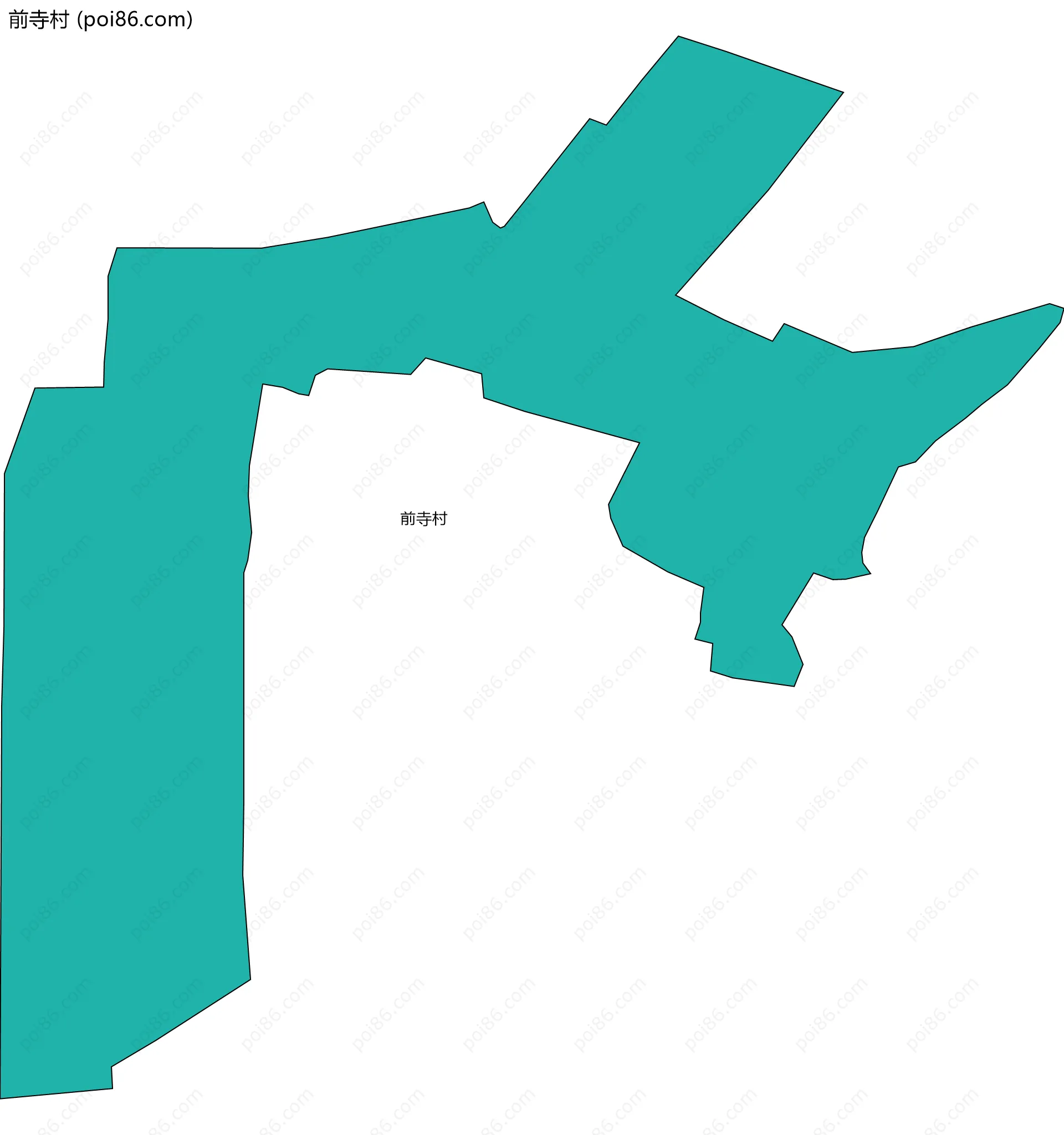 前寺村边界地图
