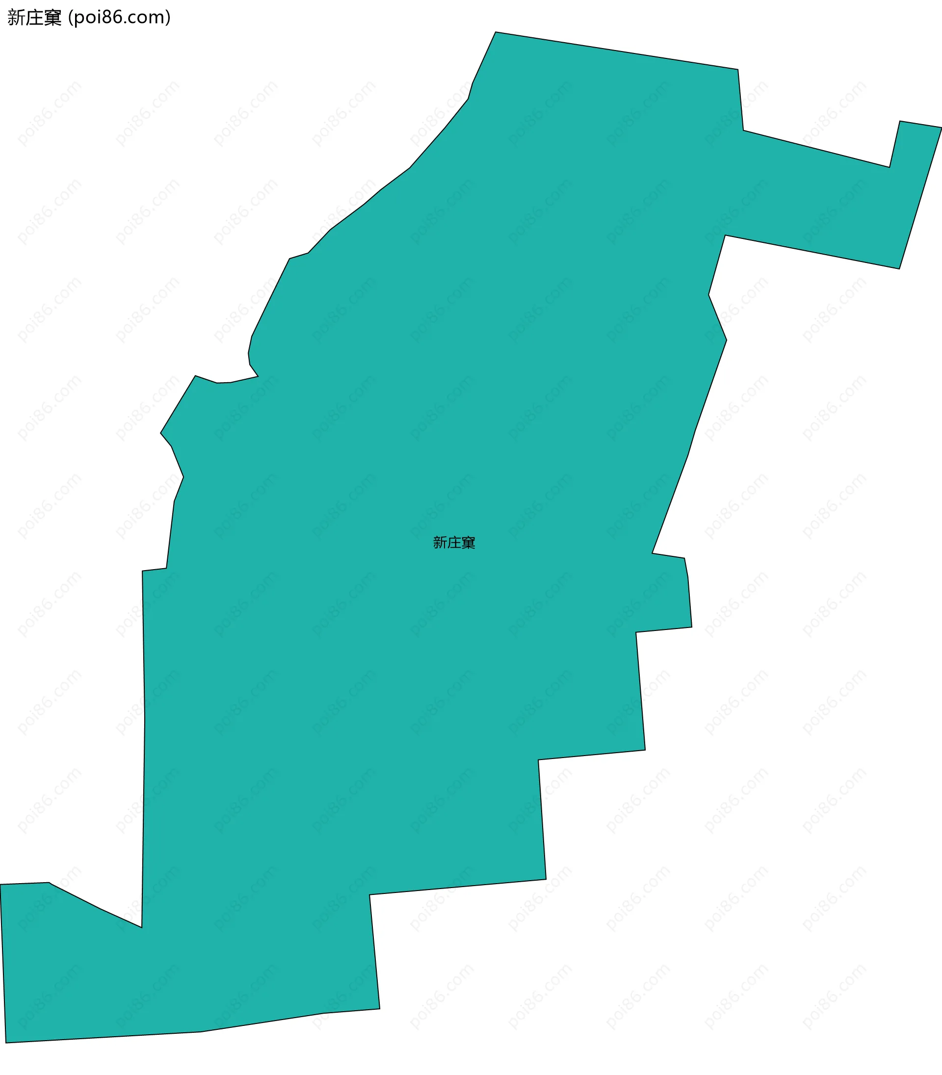 新庄窠边界地图