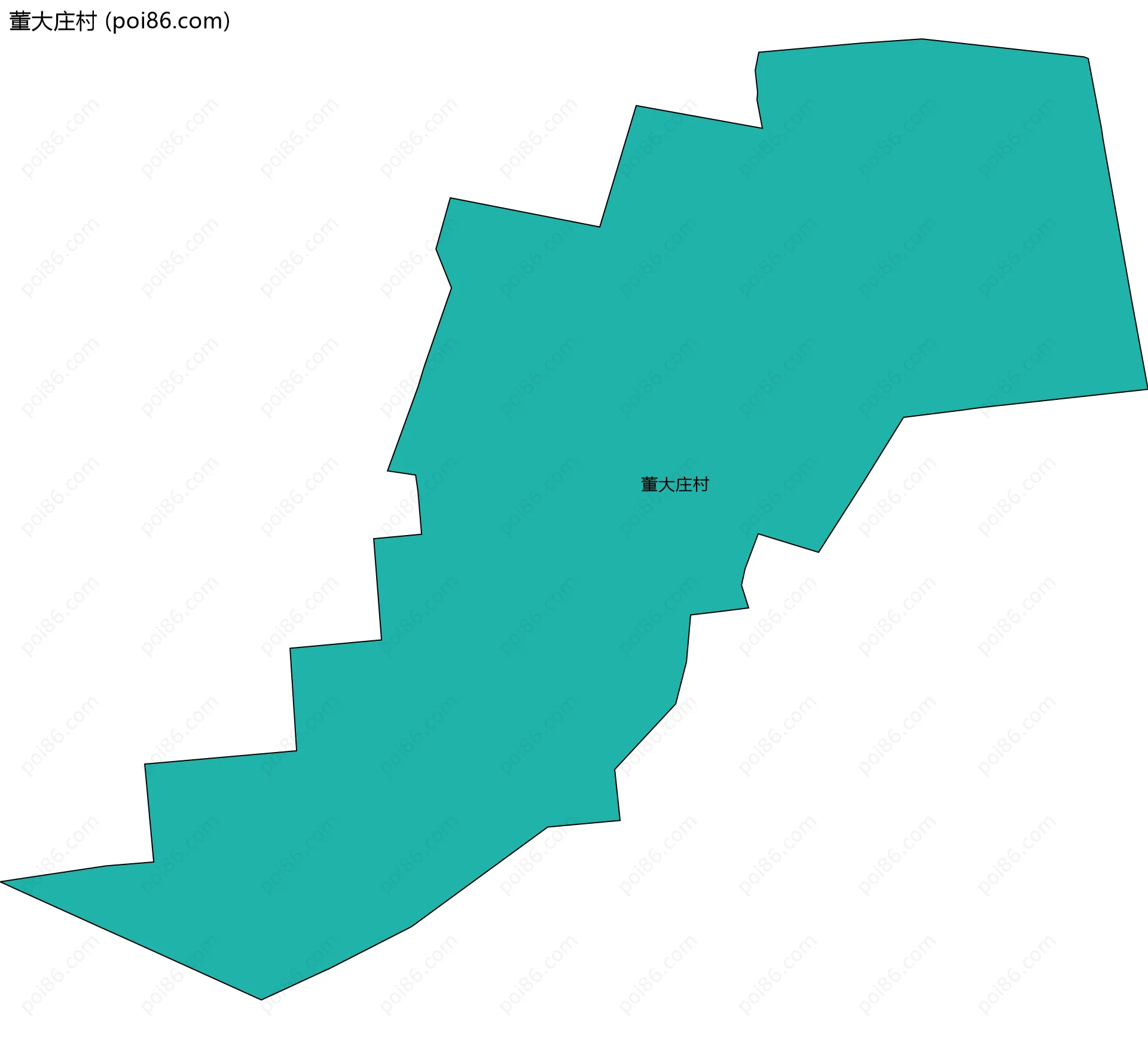 董大庄村边界地图