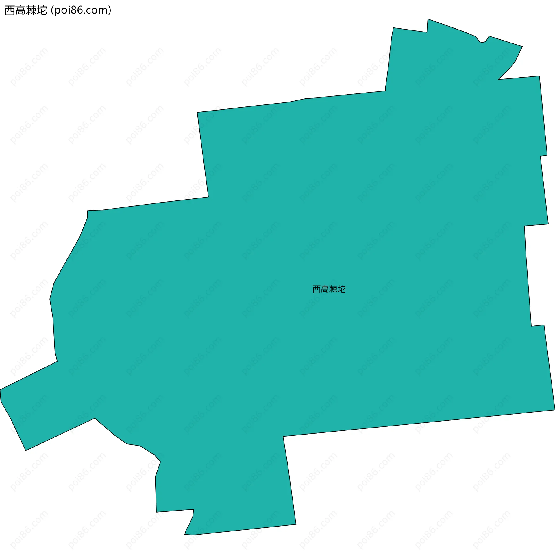 西高棘坨边界地图