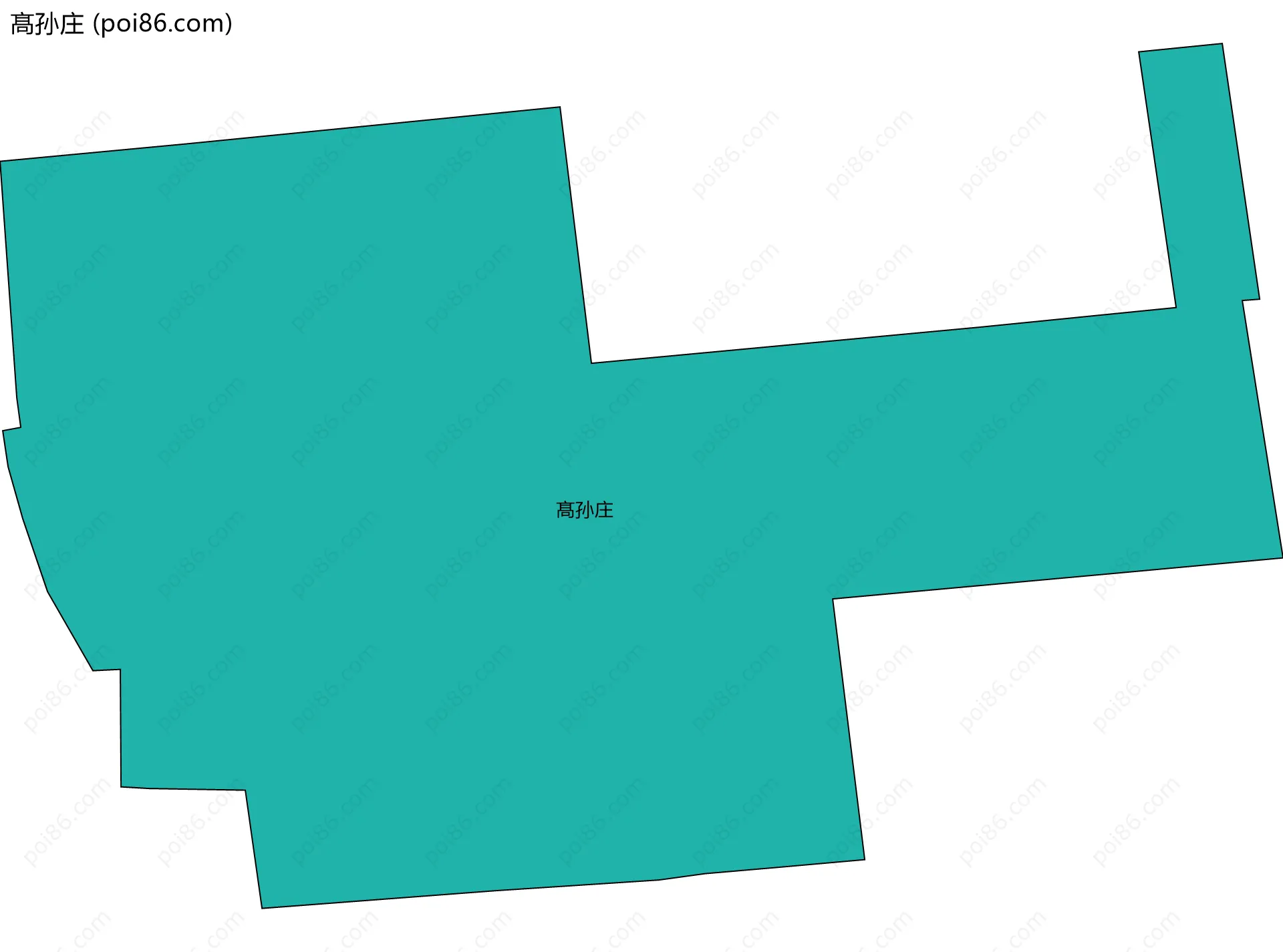 髙孙庄边界地图