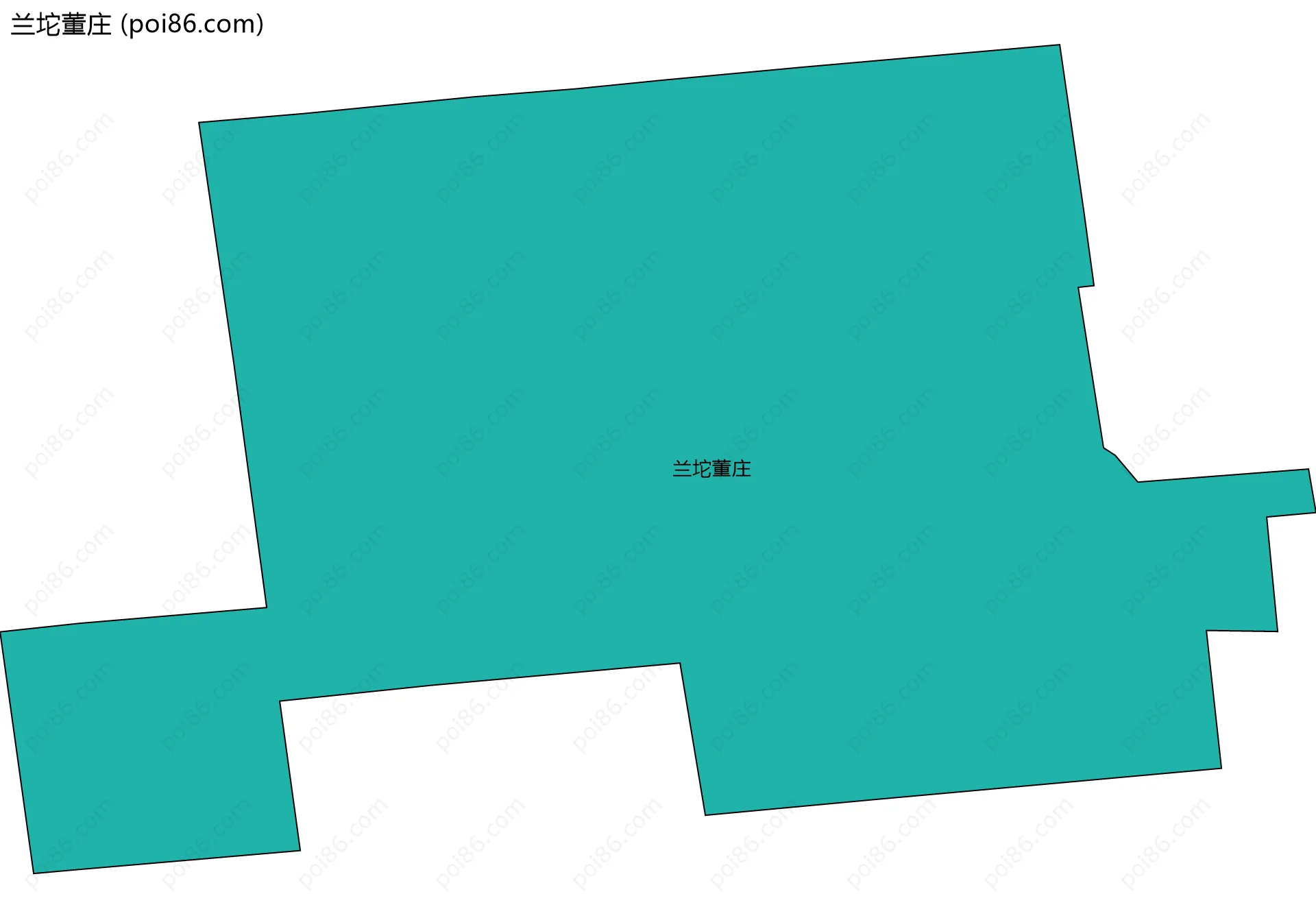 兰坨董庄边界地图