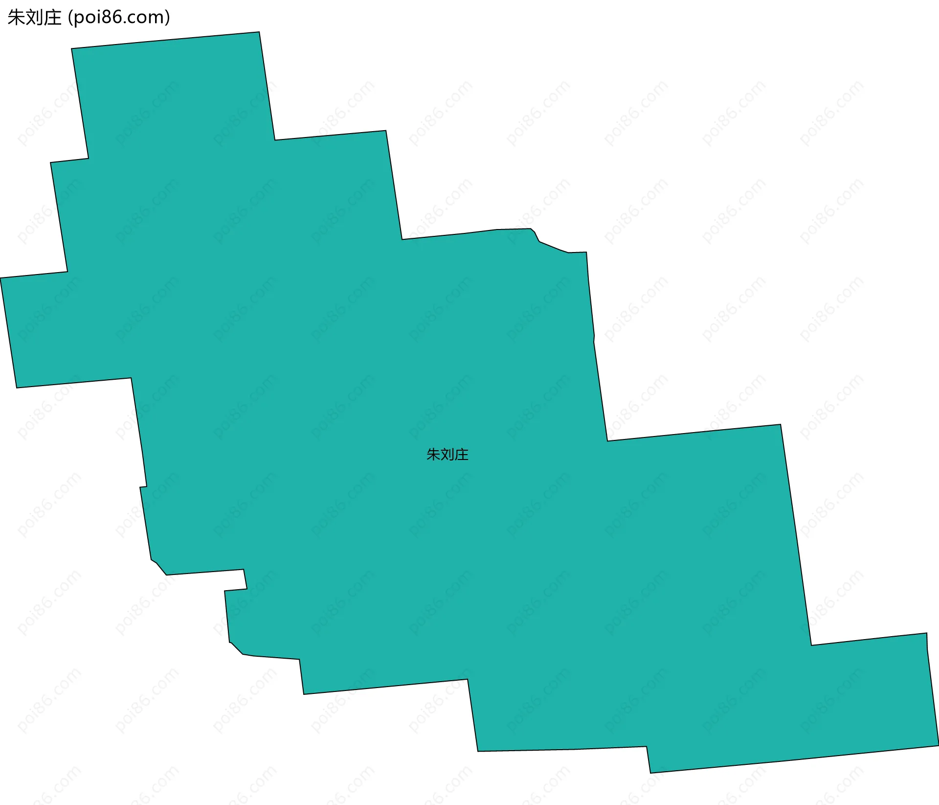 朱刘庄边界地图