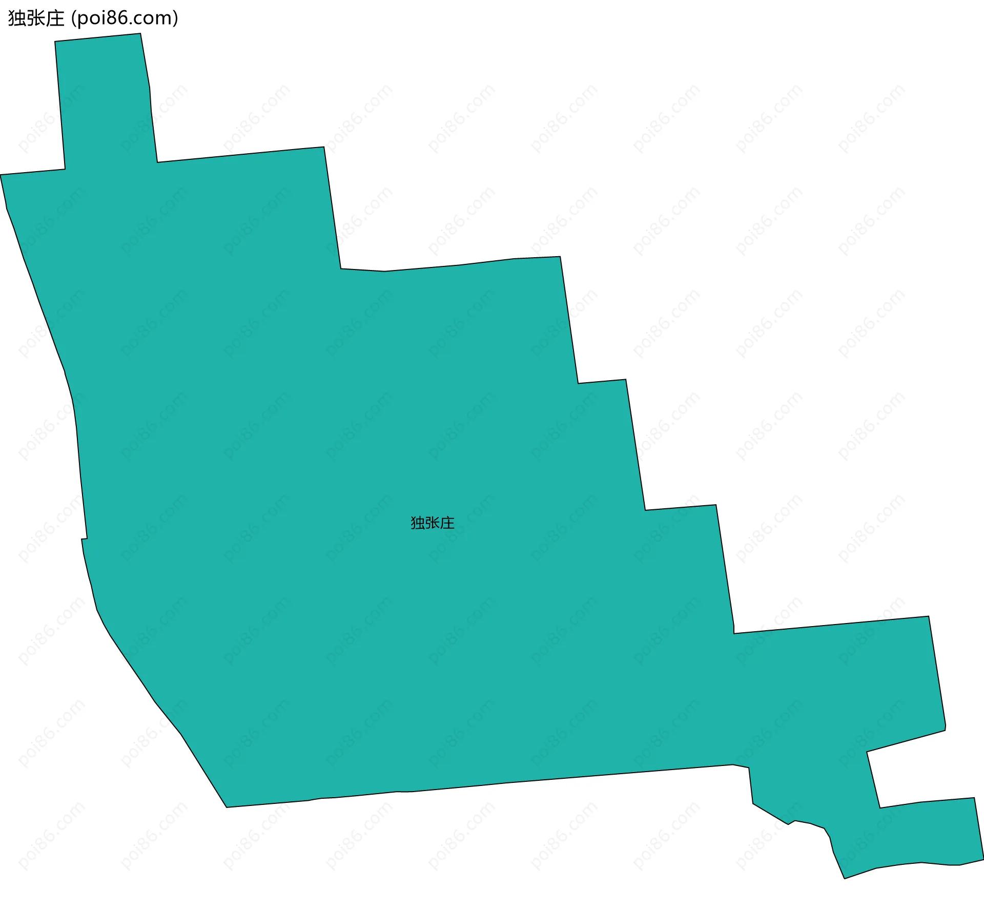 独张庄边界地图