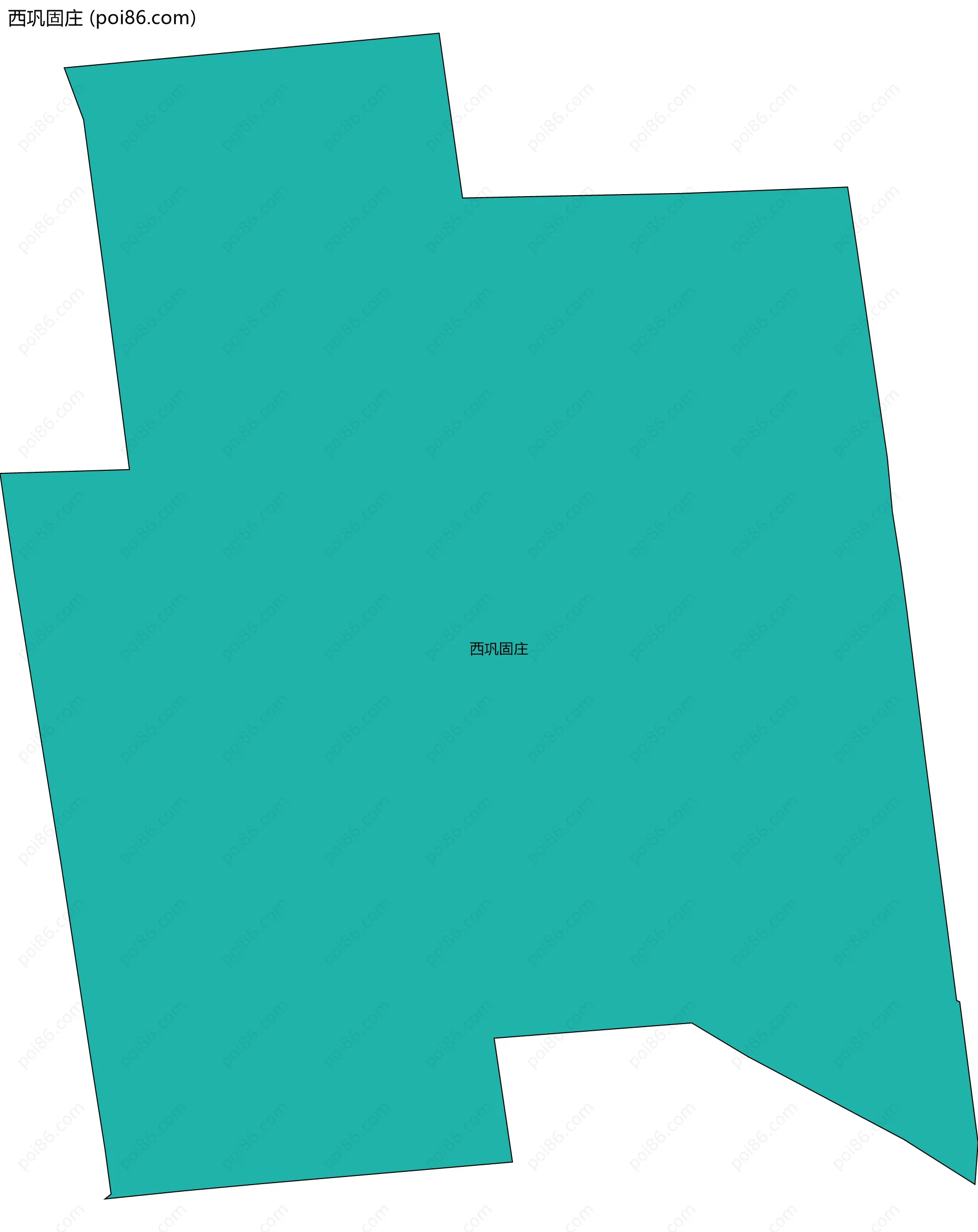 西巩固庄边界地图