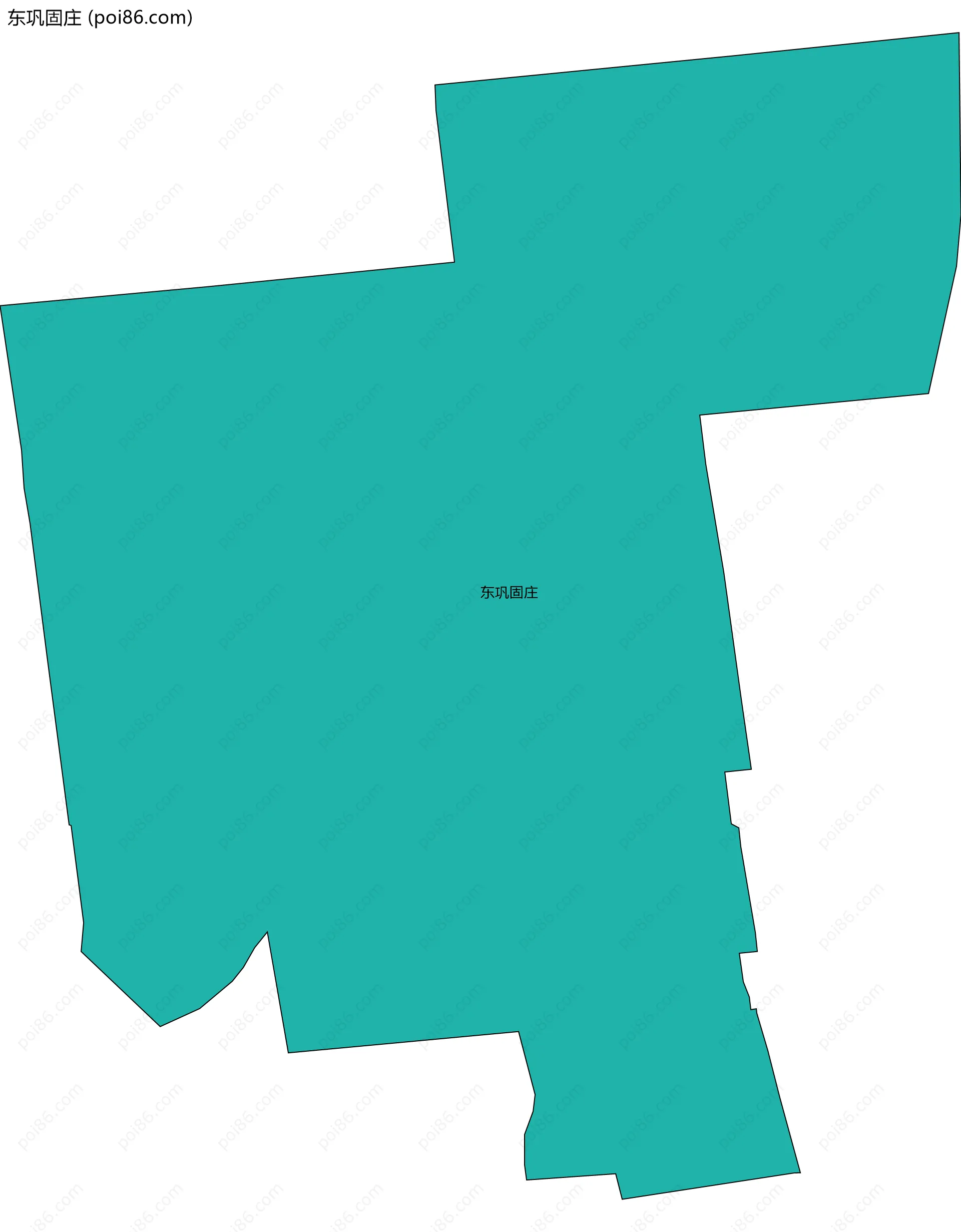 东巩固庄边界地图