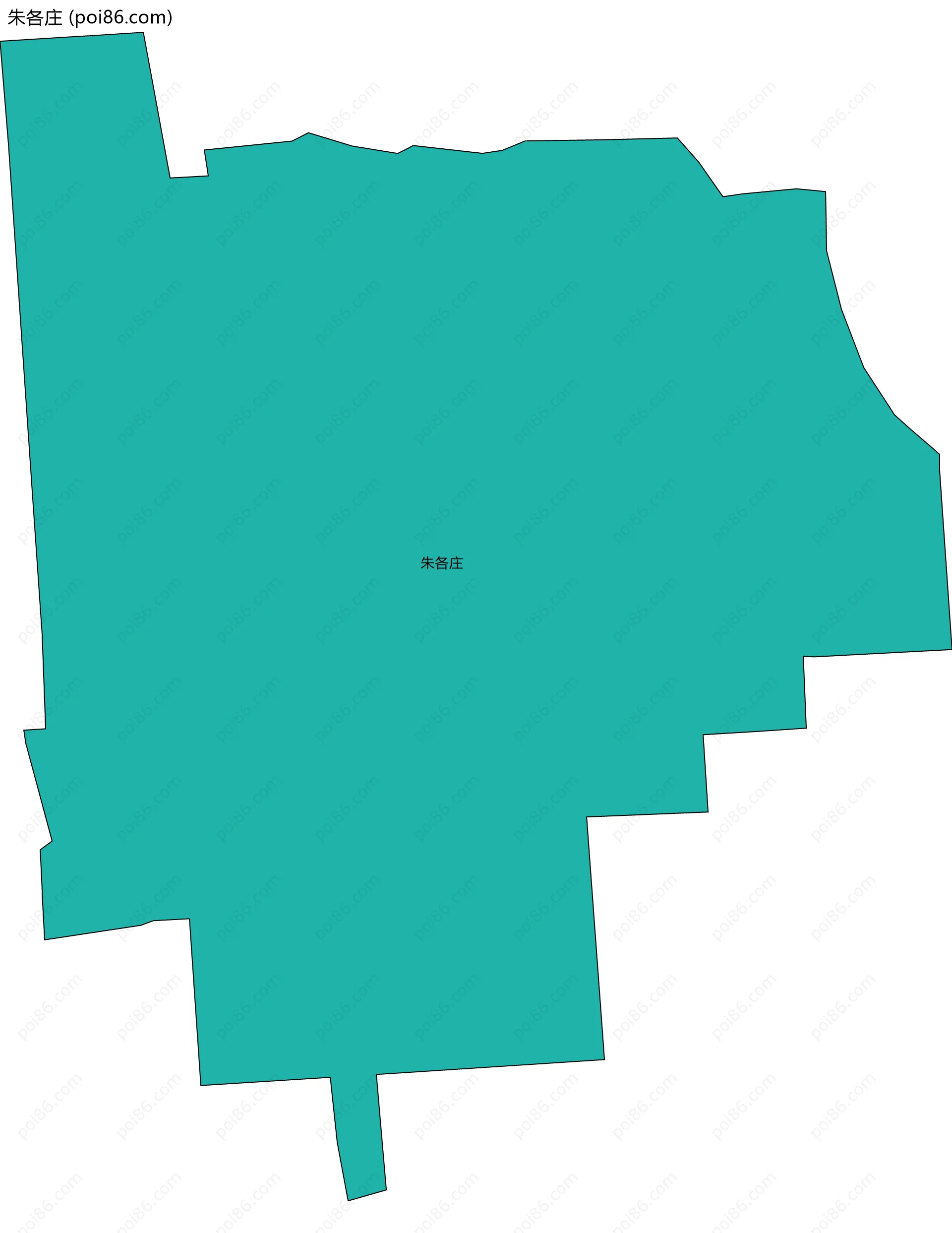 朱各庄边界地图