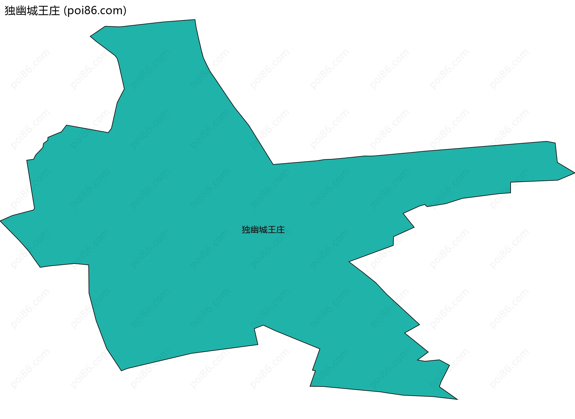 独幽城王庄边界地图