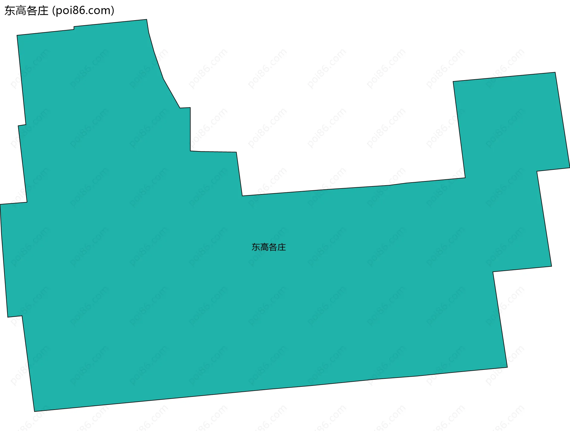 东高各庄边界地图