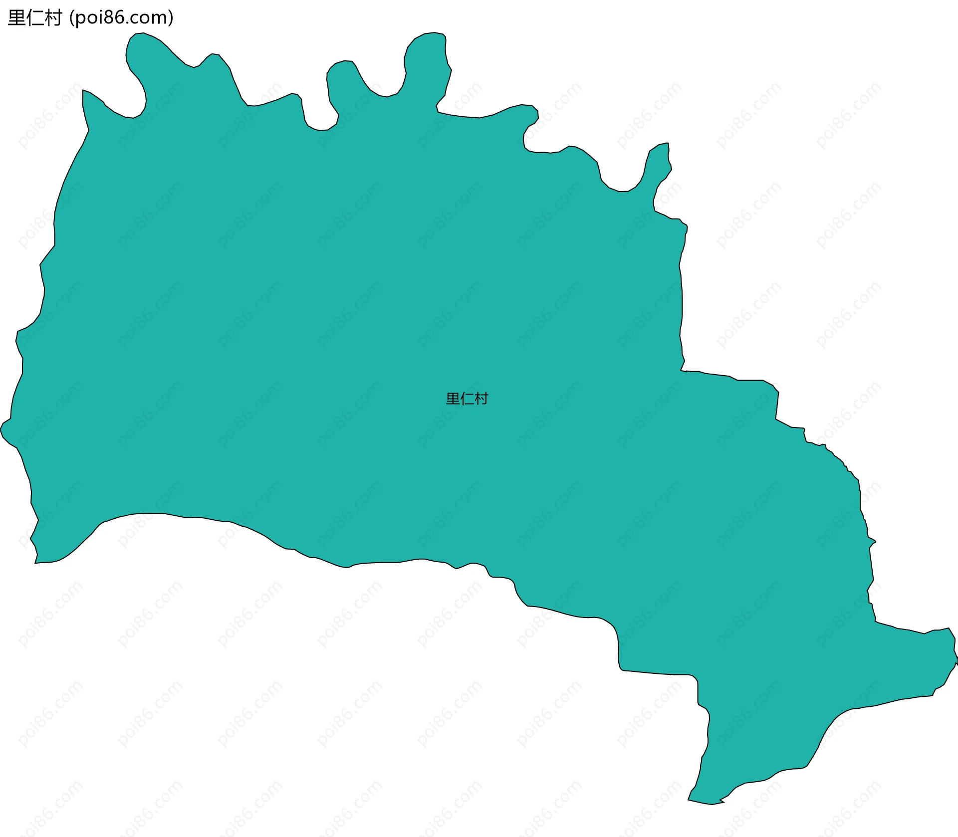 里仁村边界地图