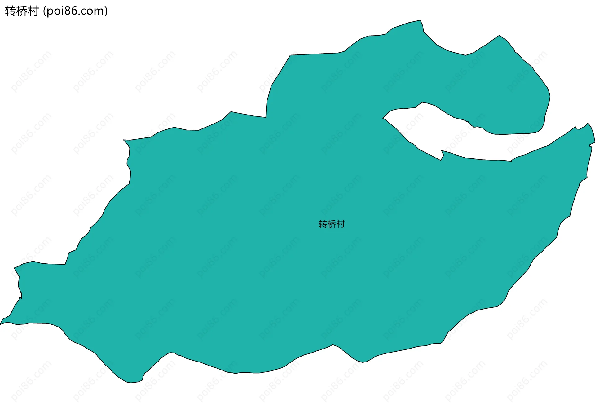 转桥村边界地图