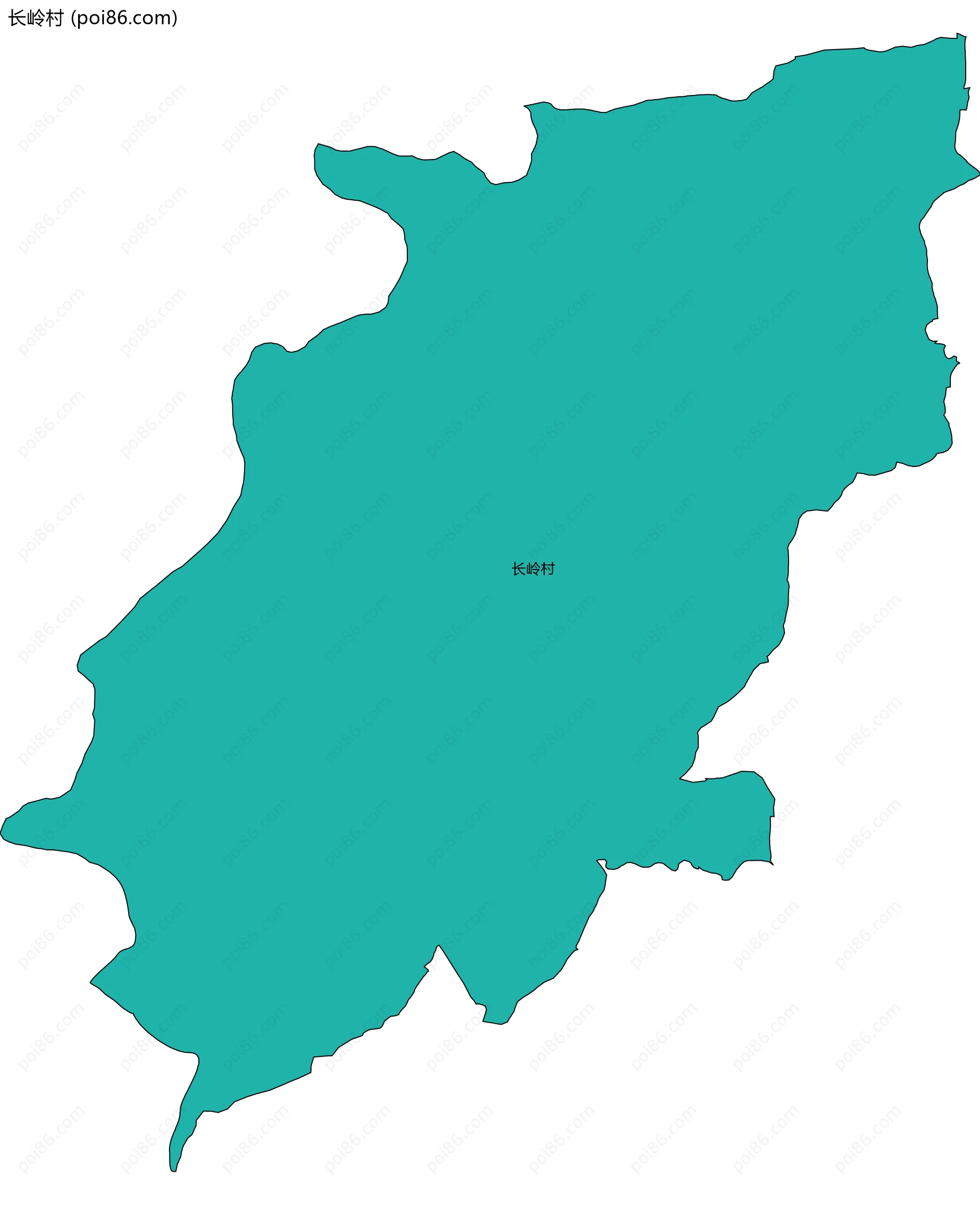 长岭村边界地图