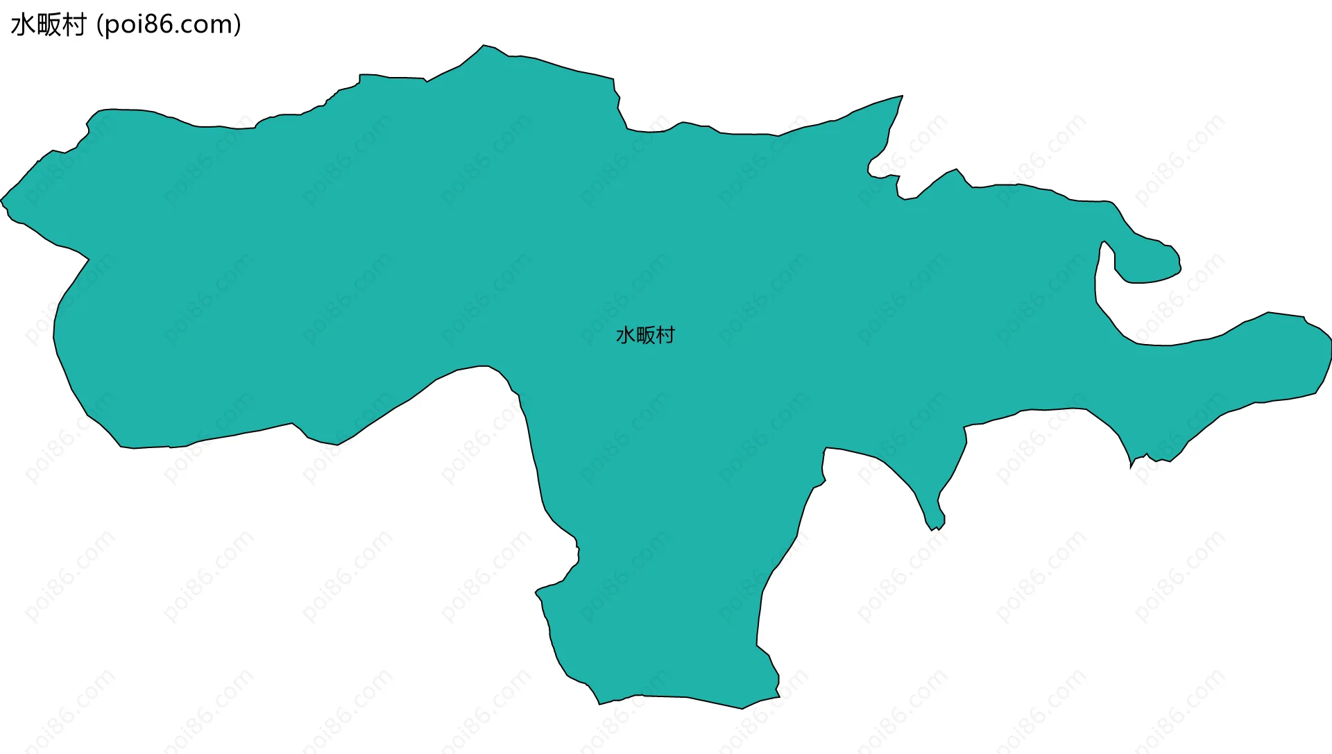 水畈村边界地图