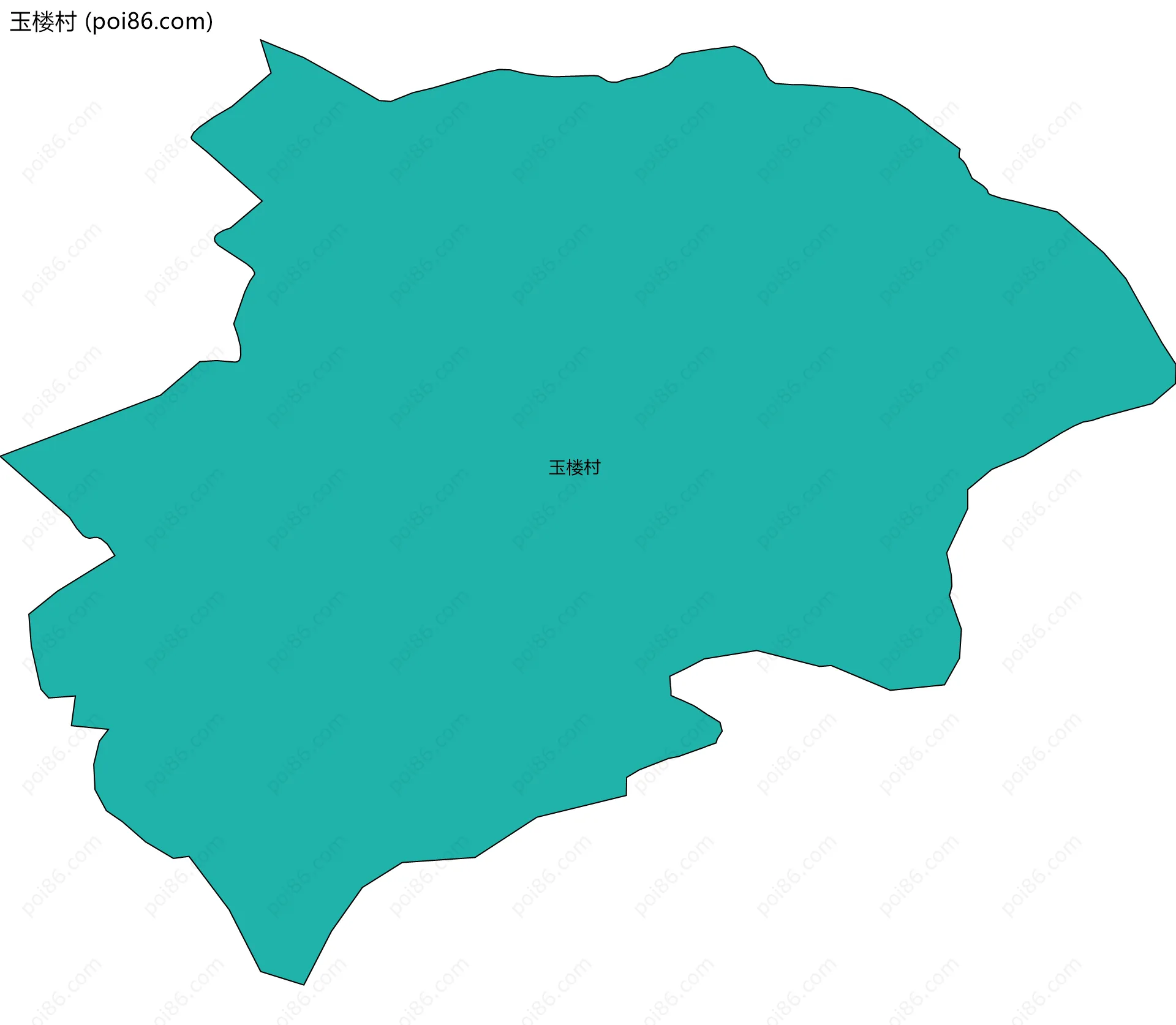 玉楼村边界地图