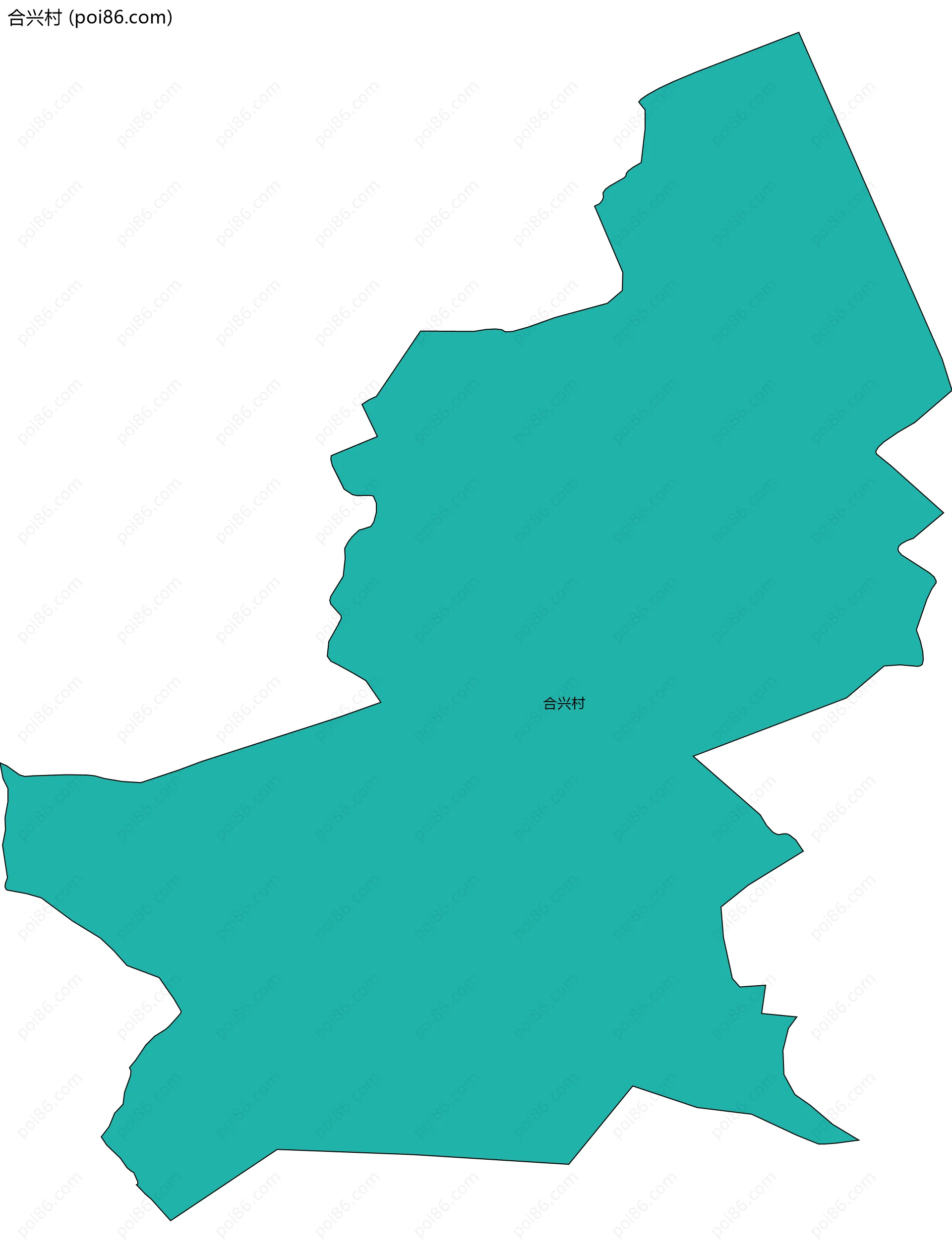 合兴村边界地图