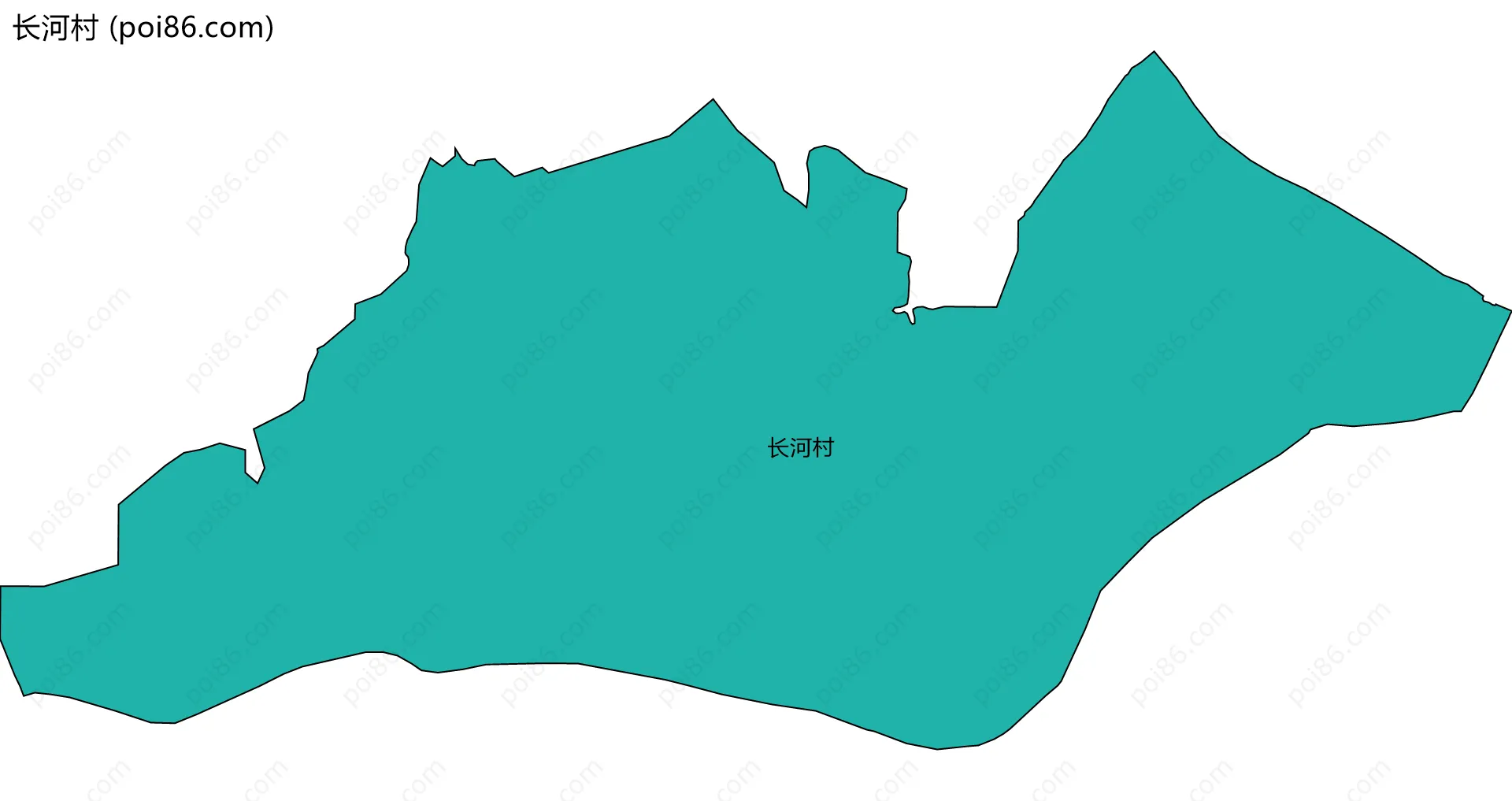 长河村边界地图