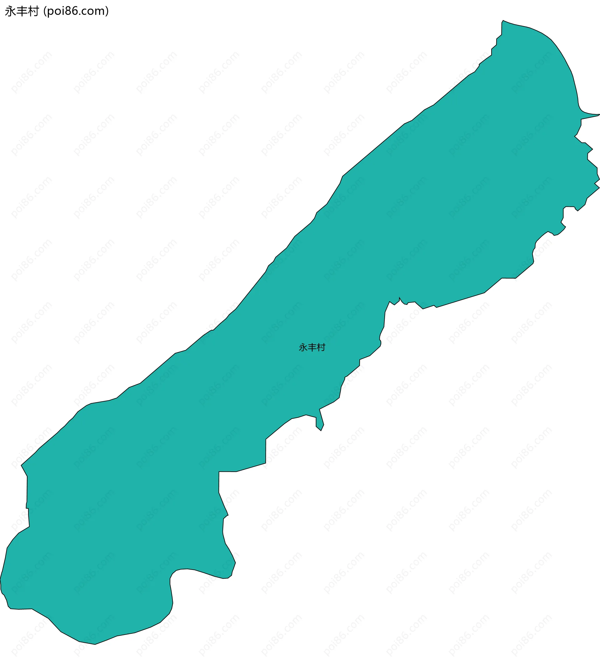 永丰村边界地图