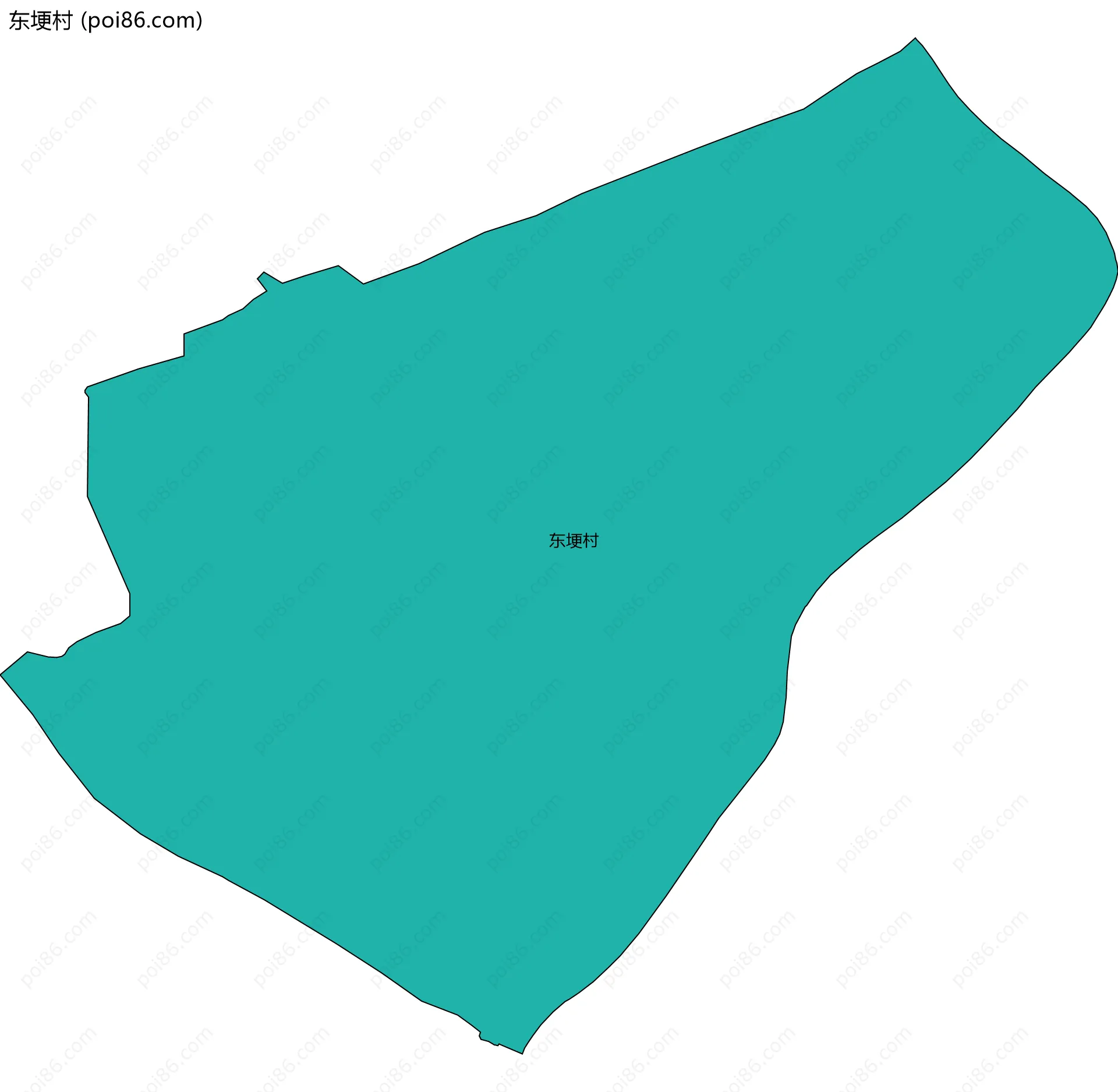 东埂村边界地图