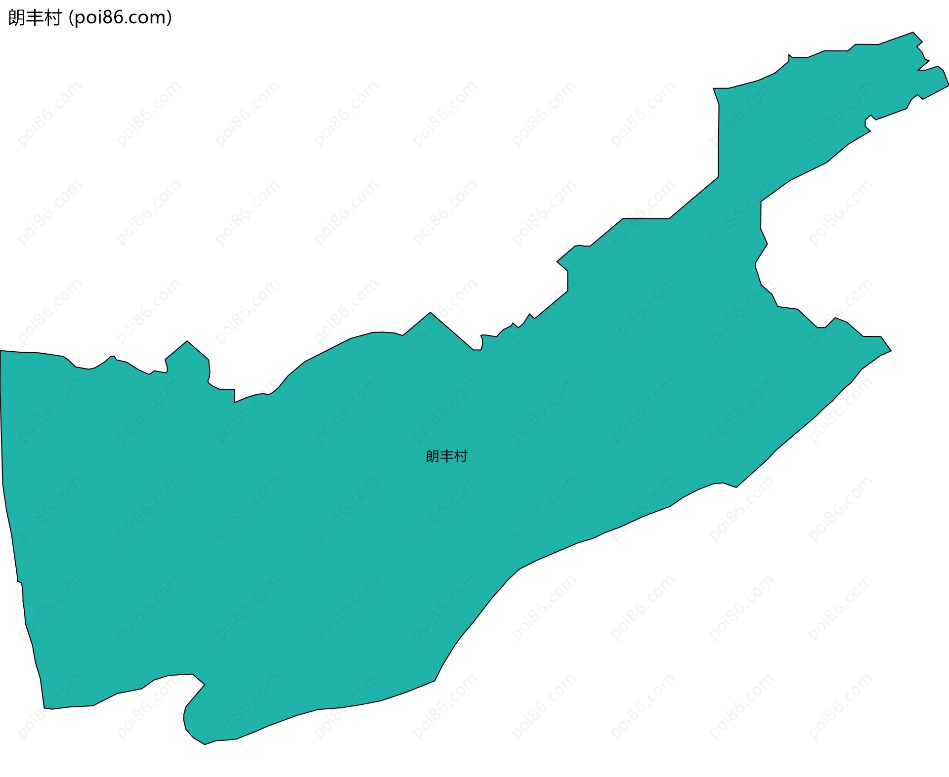 朗丰村边界地图