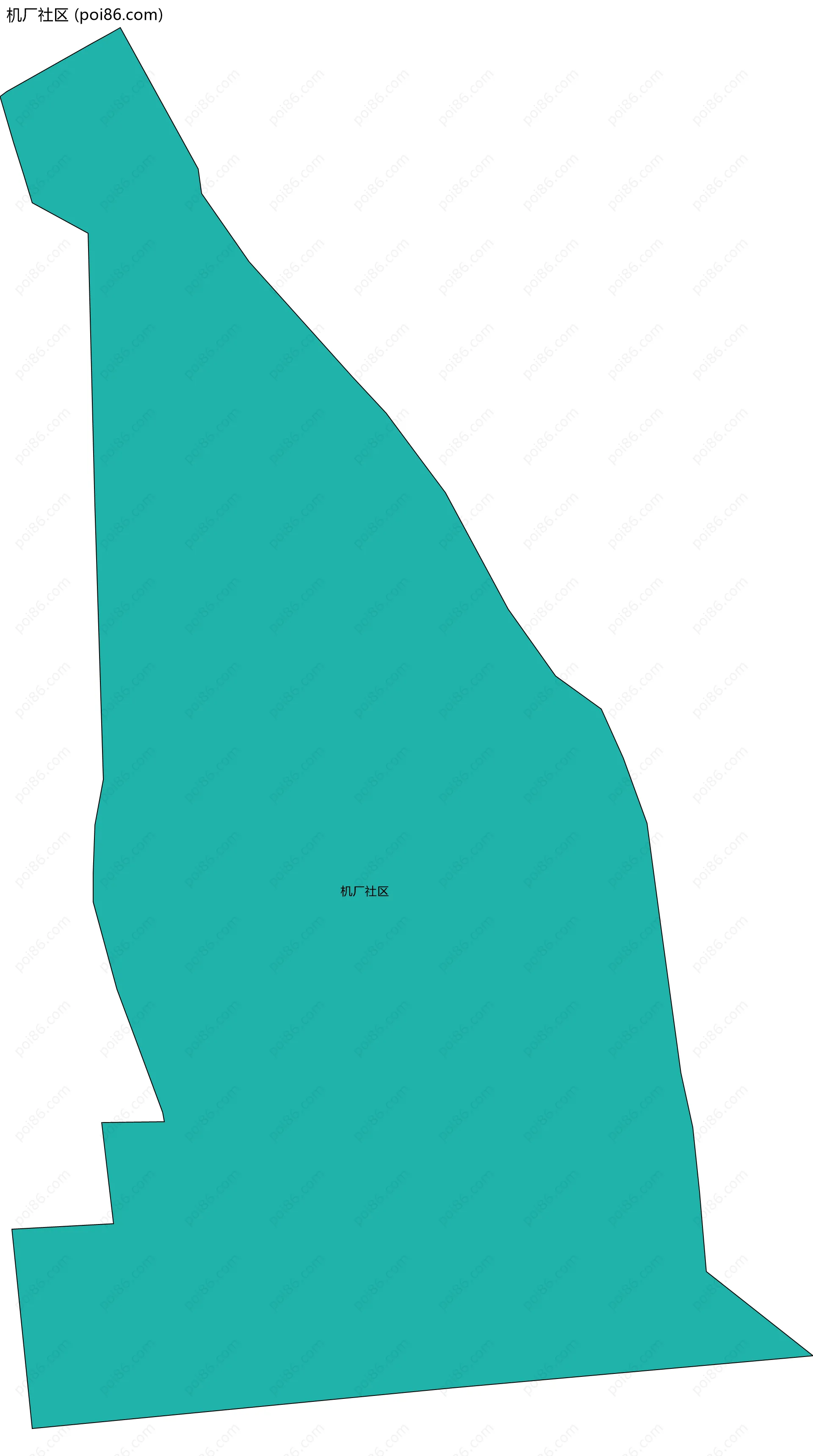 机厂社区边界地图