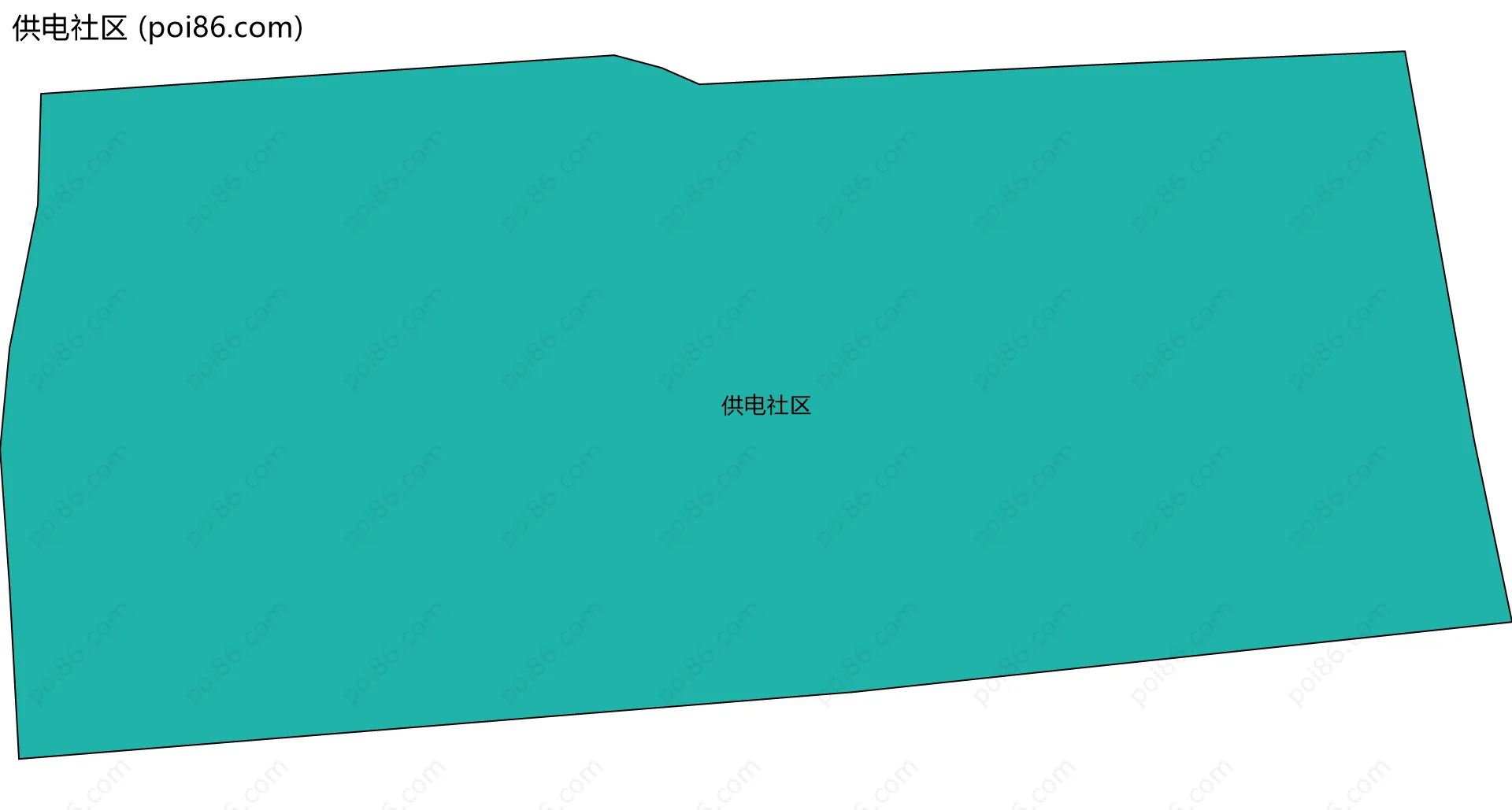 供电社区边界地图