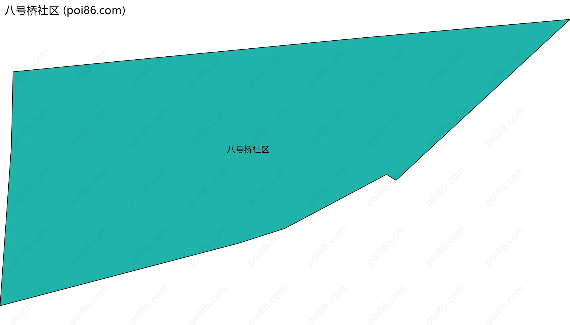 八号桥社区边界地图