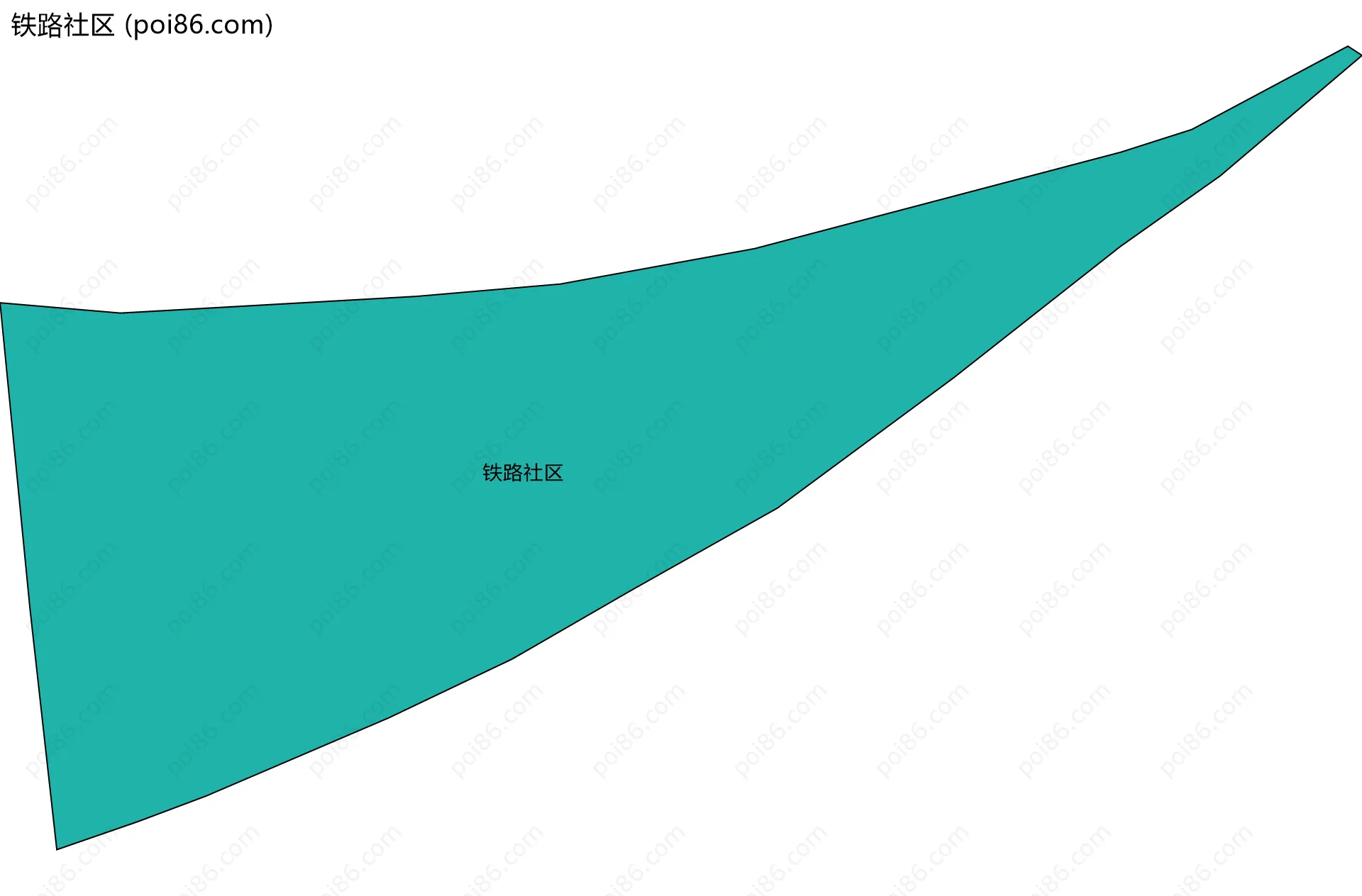 铁路社区边界地图