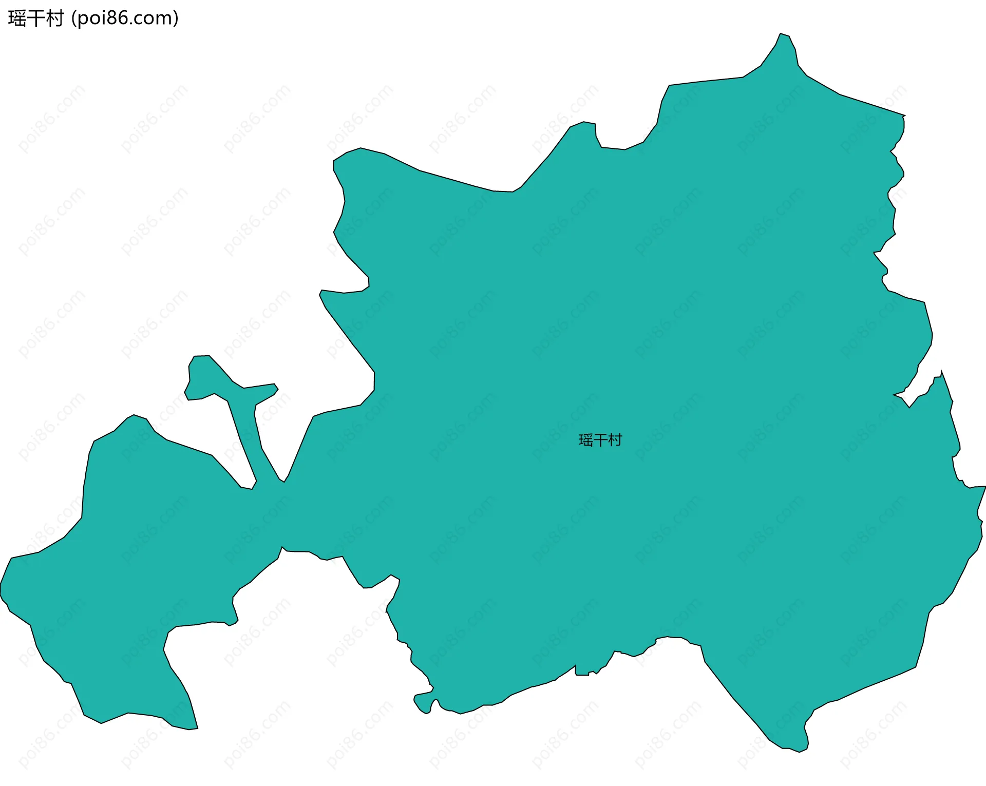 瑶干村边界地图