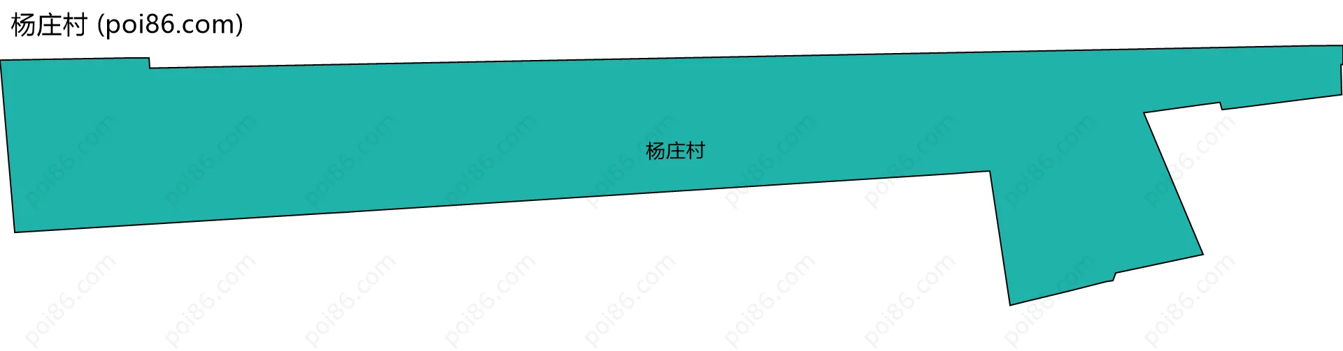 杨庄村边界地图