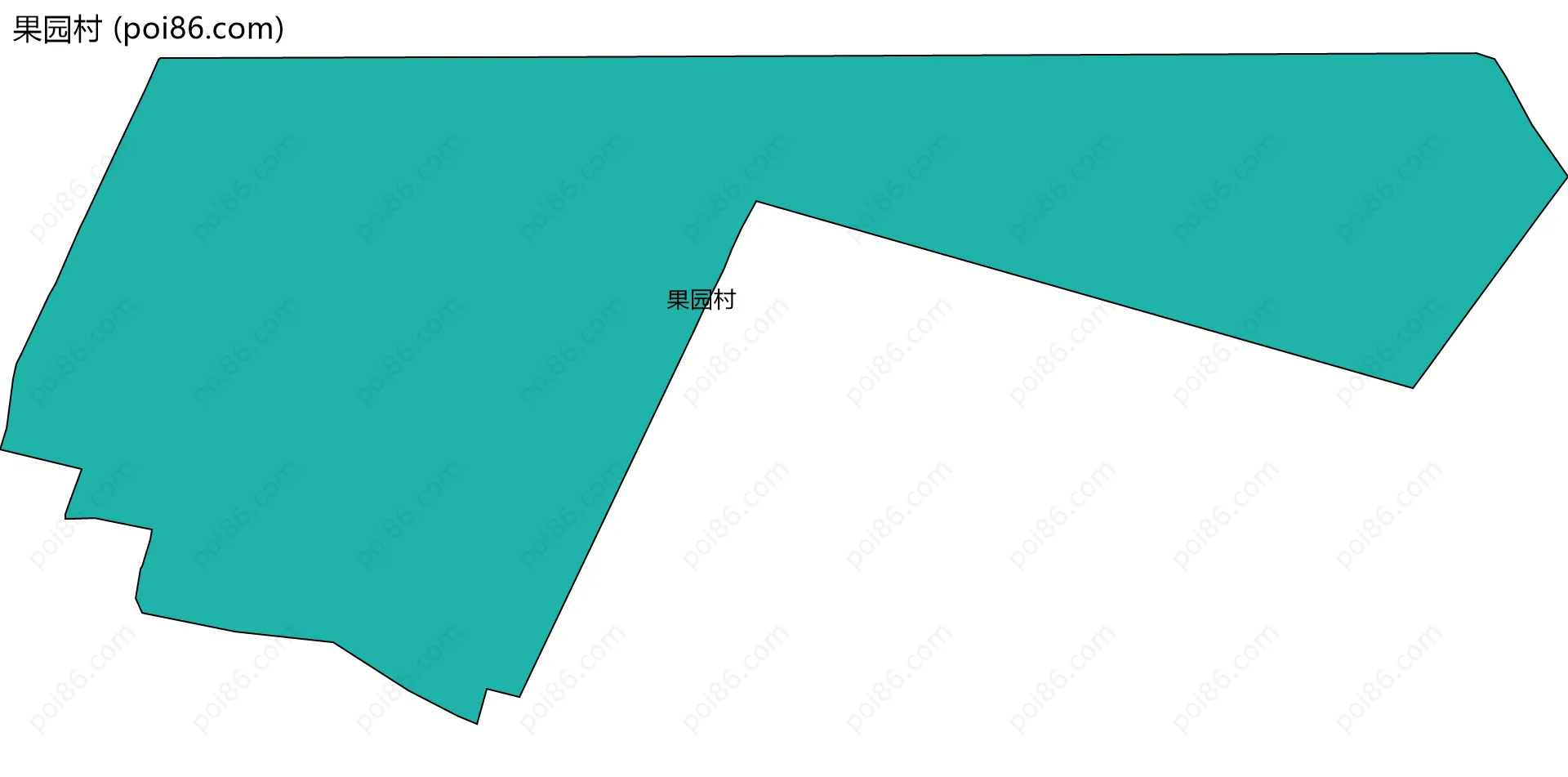 果园村边界地图