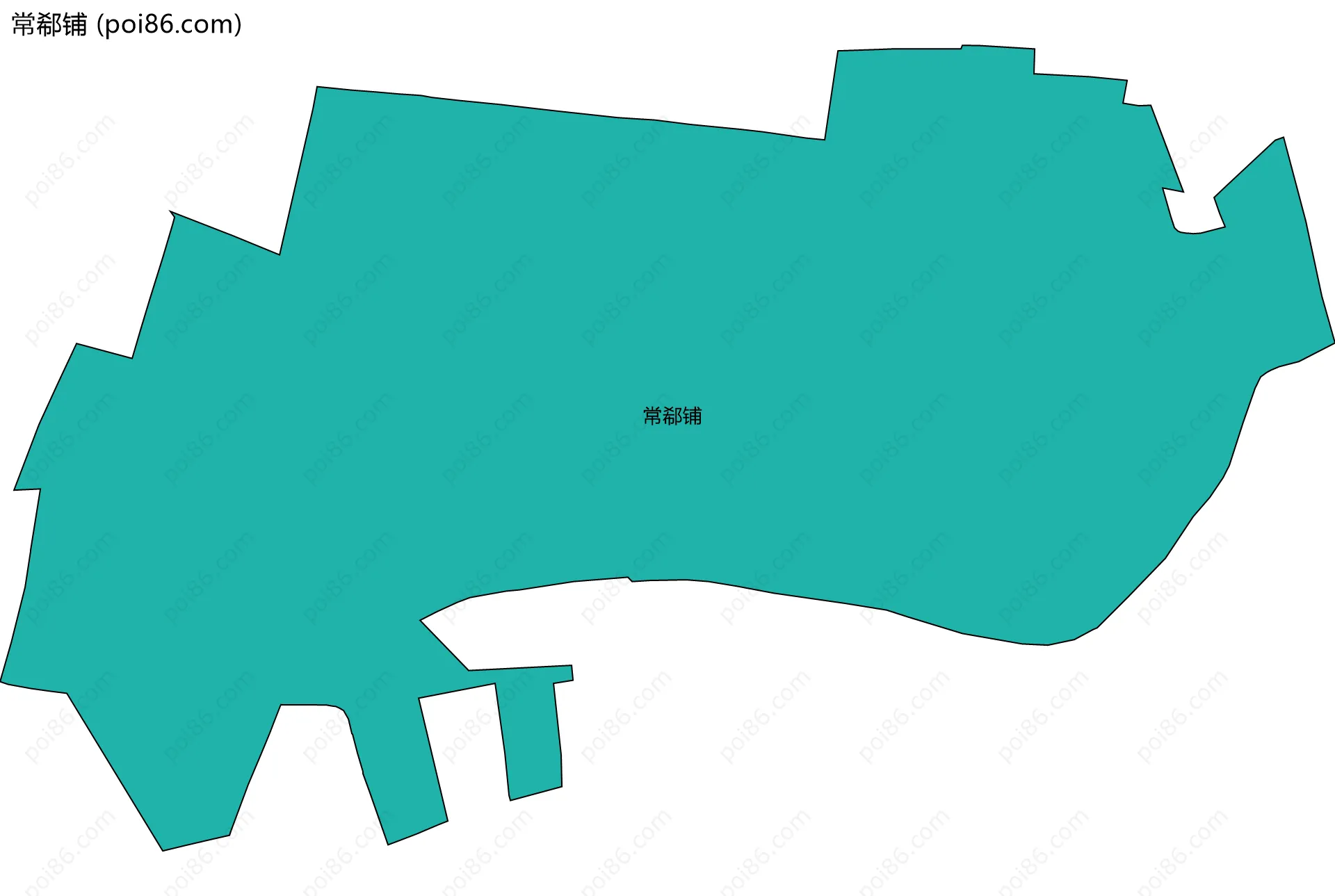 常郗铺边界地图
