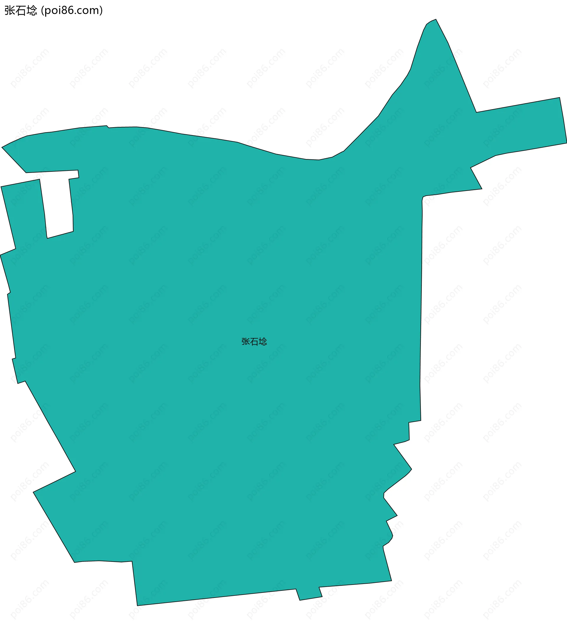 张石埝边界地图