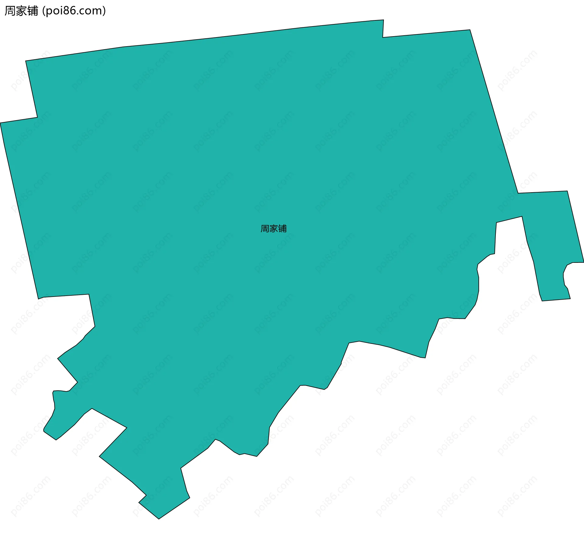 周家铺边界地图