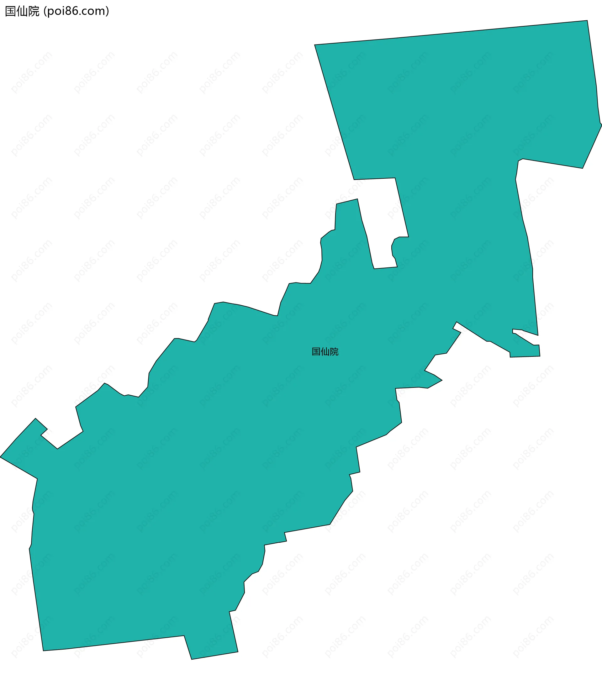 国仙院边界地图